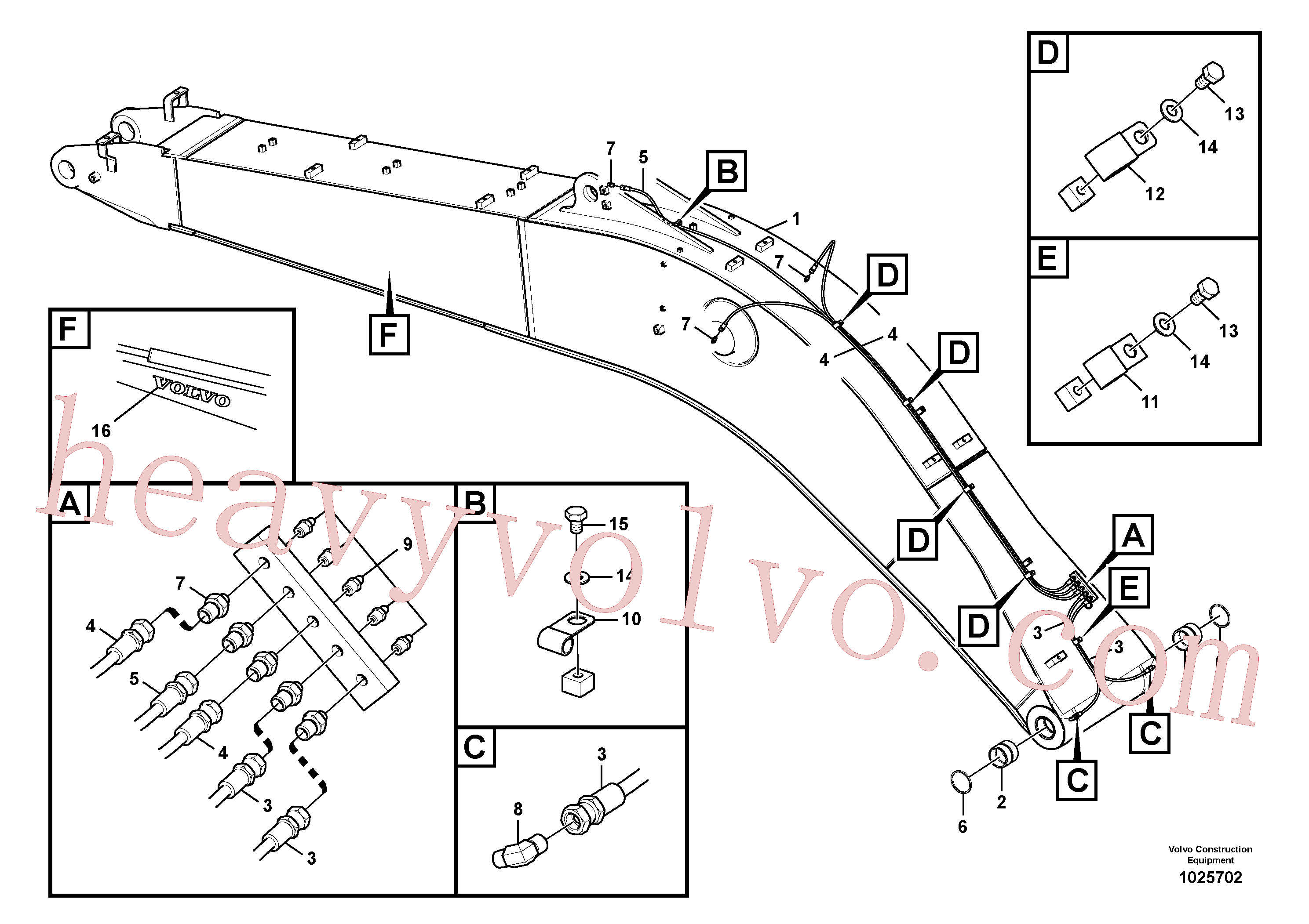 Volvo Assembly SA9482-02111 Hose assembly for sale