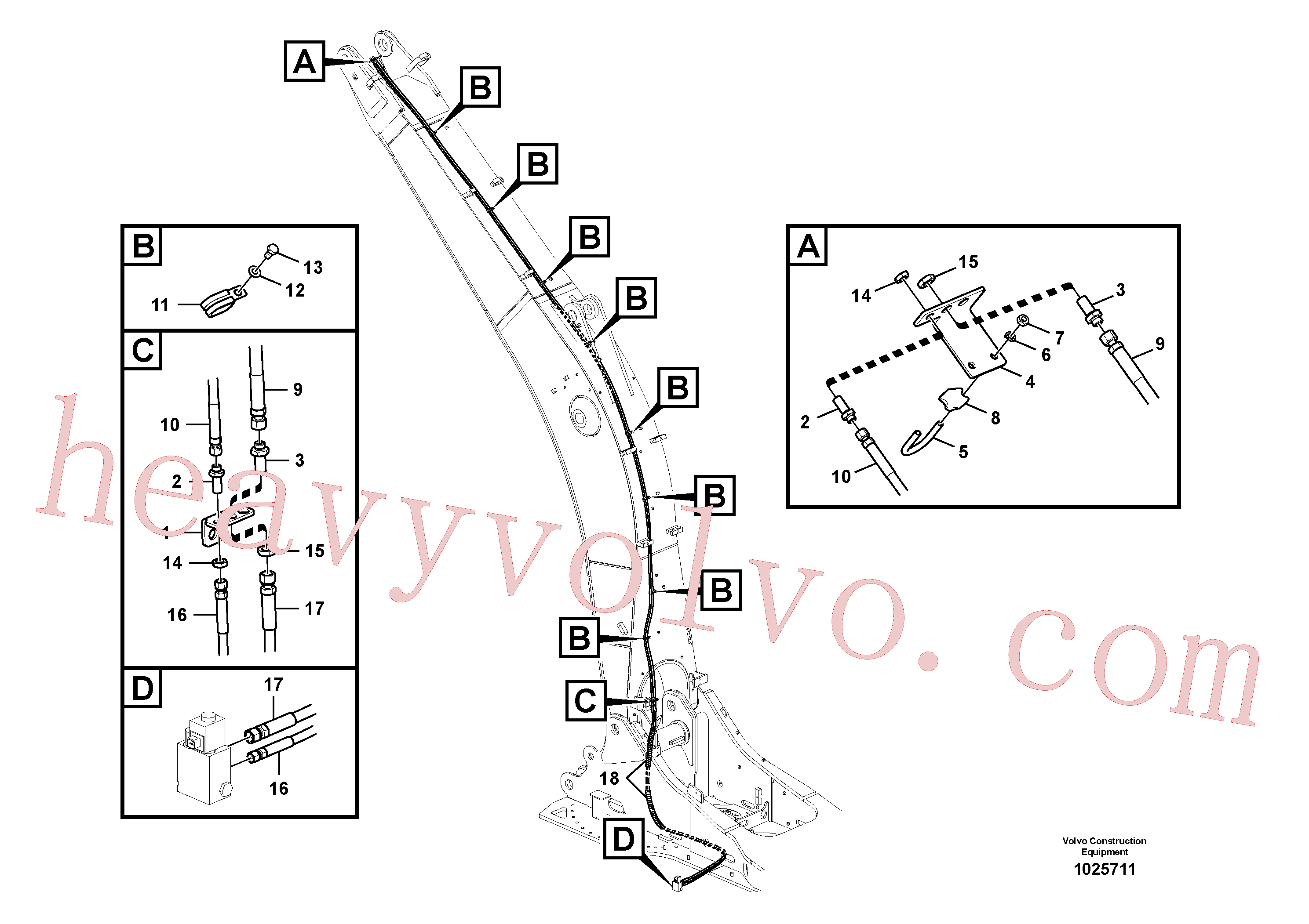 VOE14880632 U-bolt for Volvo Excavator Parts