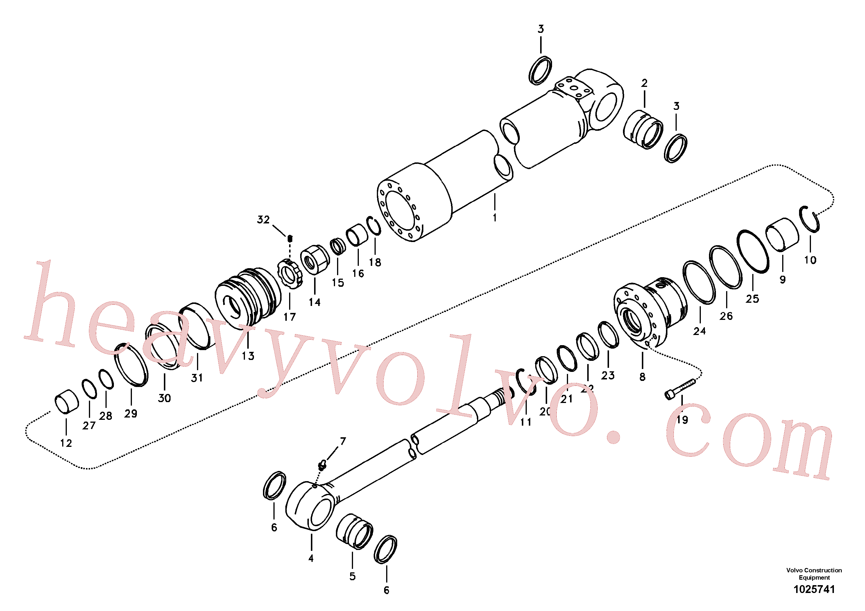 VOE14525448 Lock nut for Volvo Excavator spare