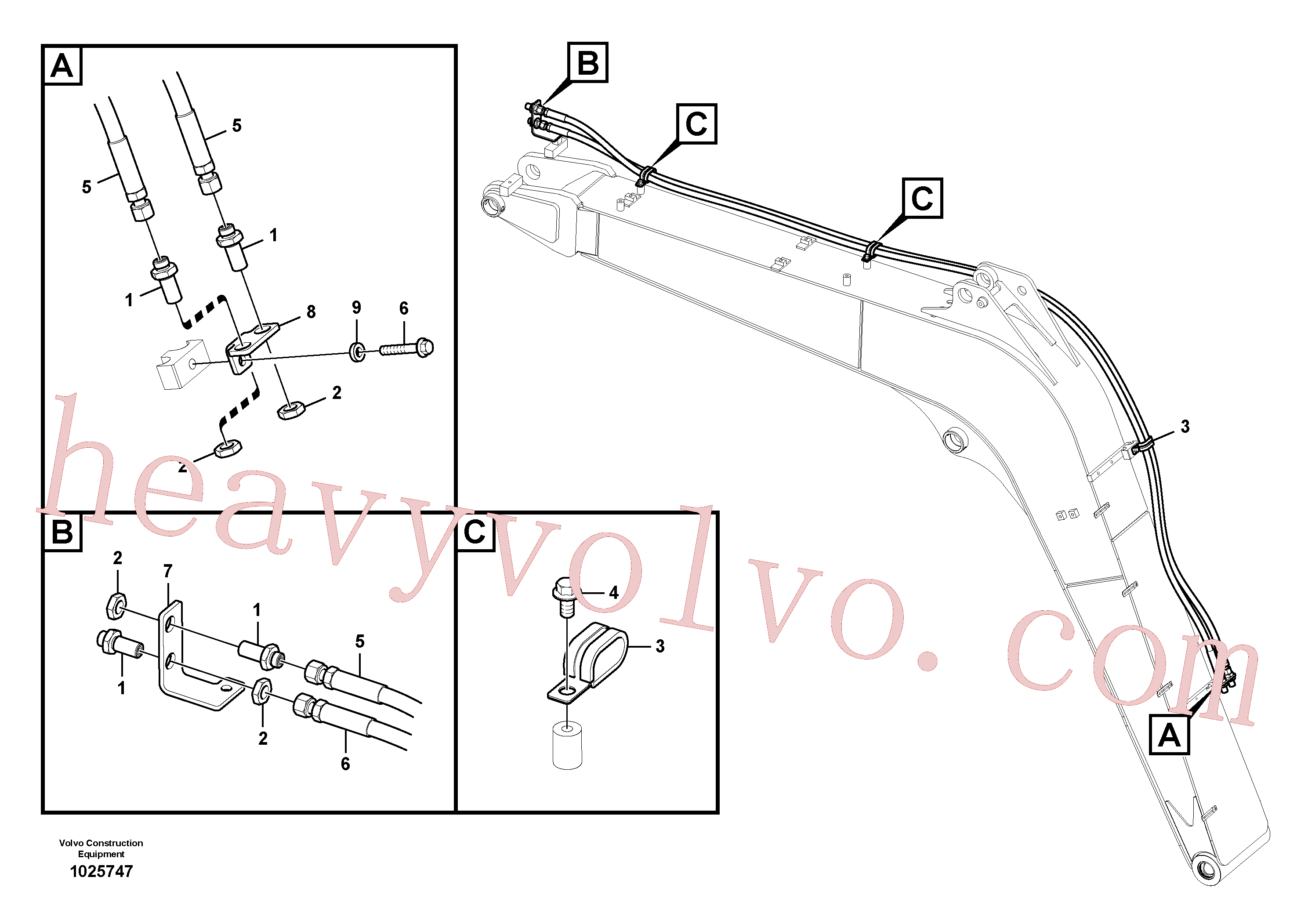 Volvo excavator part VOE14574831 Bracket for sale