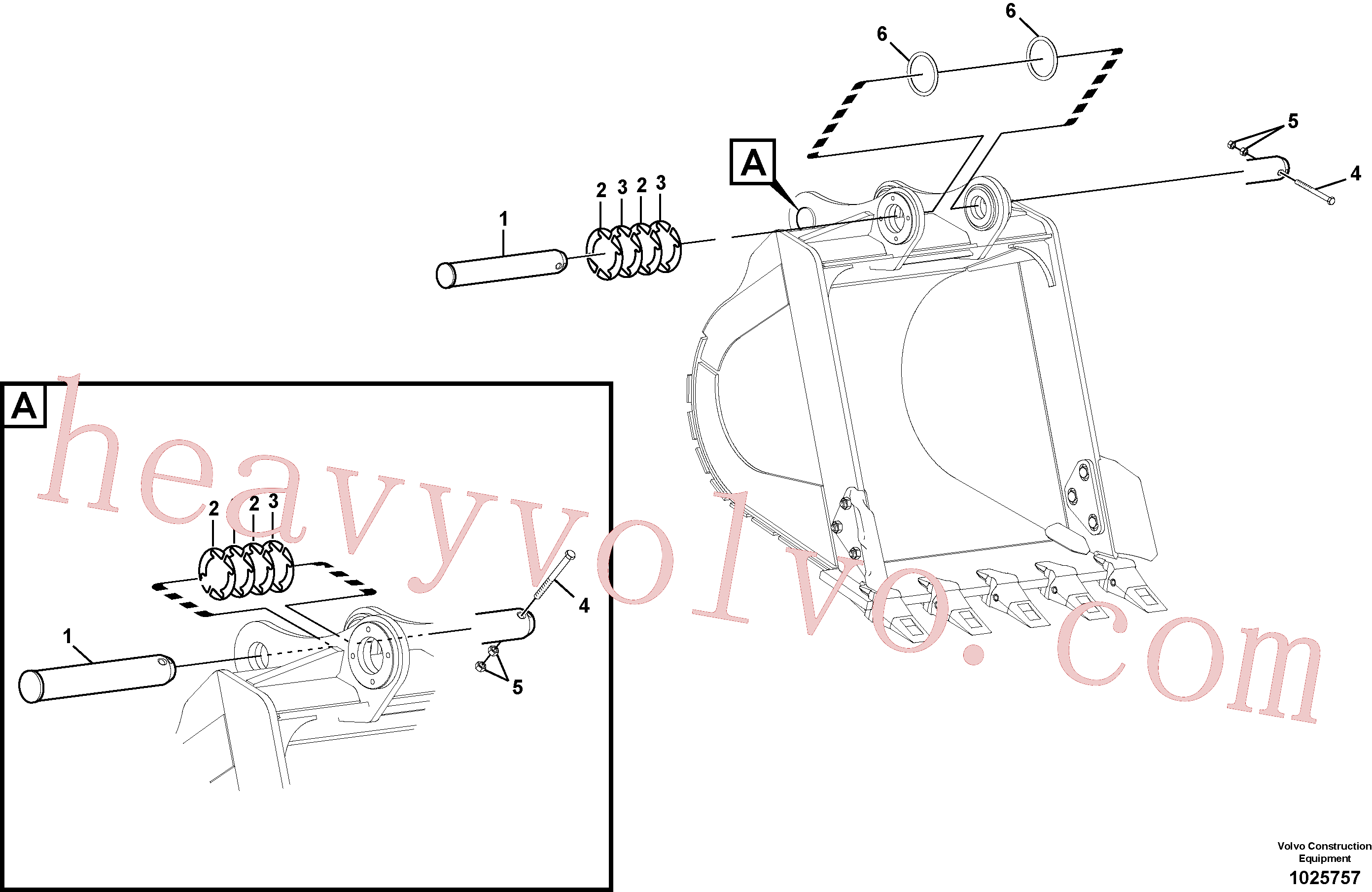 SA1171-30590 Shim for Volvo Excavator Parts