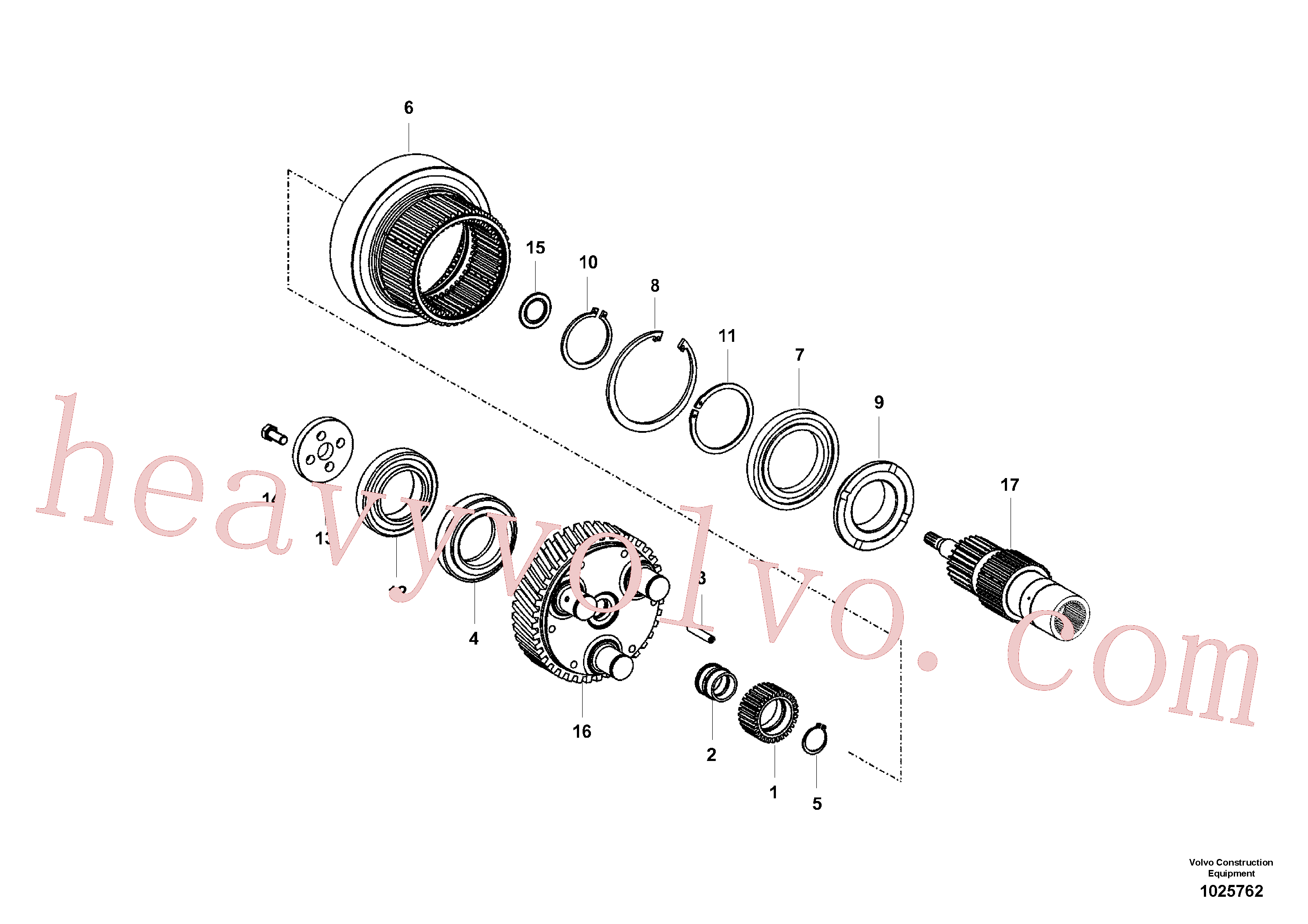 Volvo excavator part VOE14558057 Retaining ring for sale