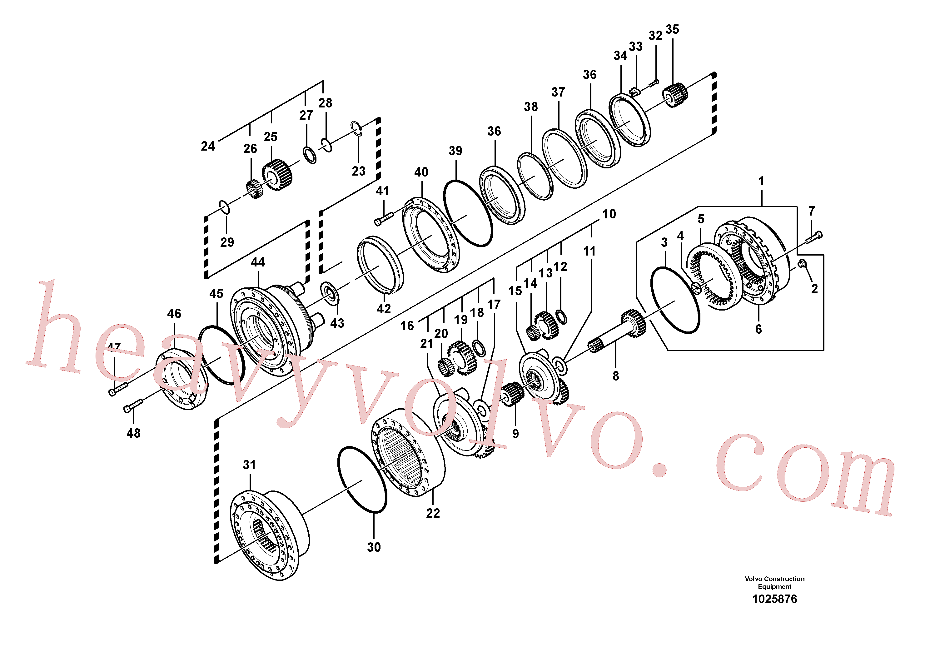 VOE14593935 Adapter for Volvo Excavator Parts