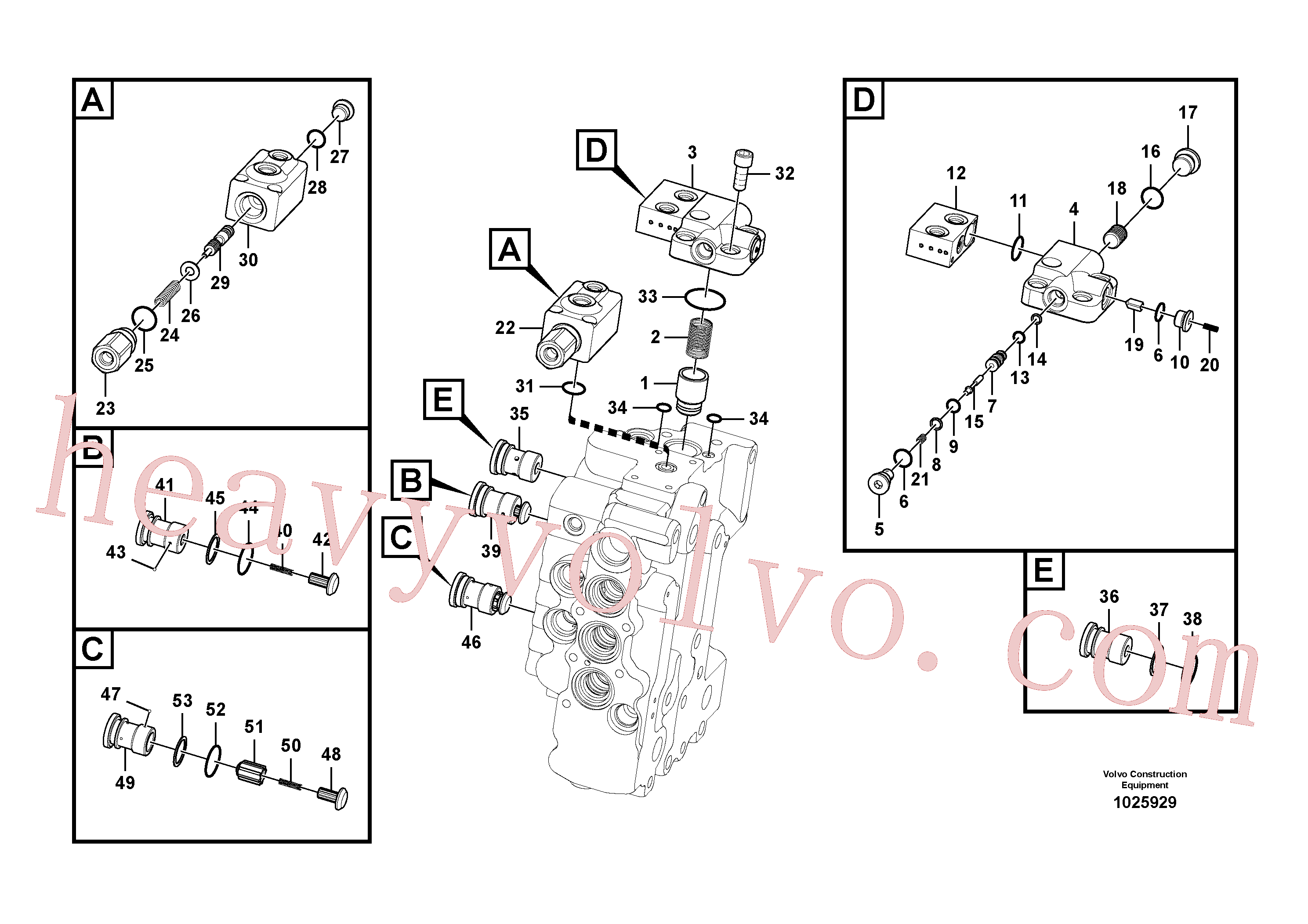 SA7270-11080 Non-return valve for Volvo Excavator spare