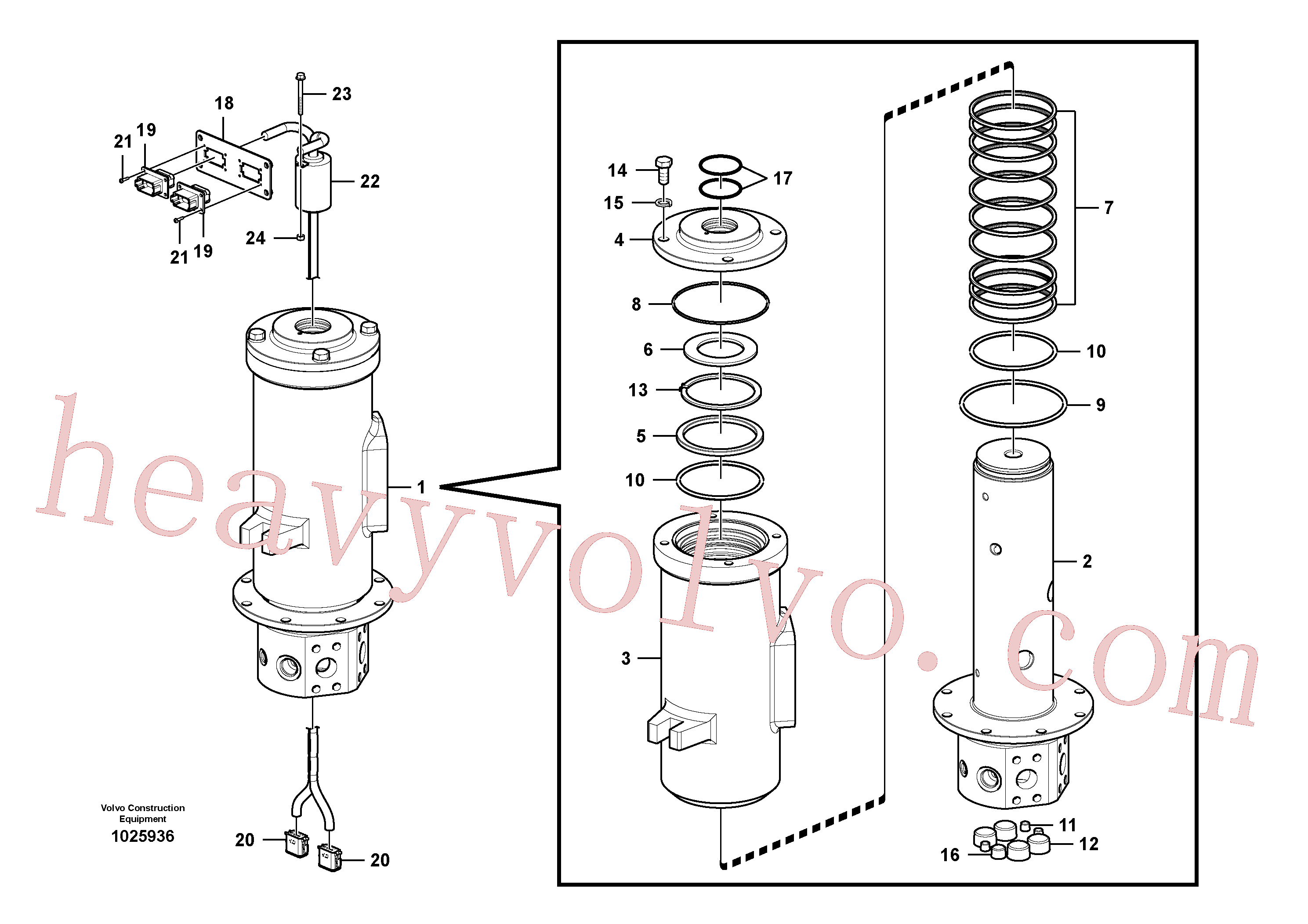 VOE990522 Hexagon screw for Volvo Excavator spare