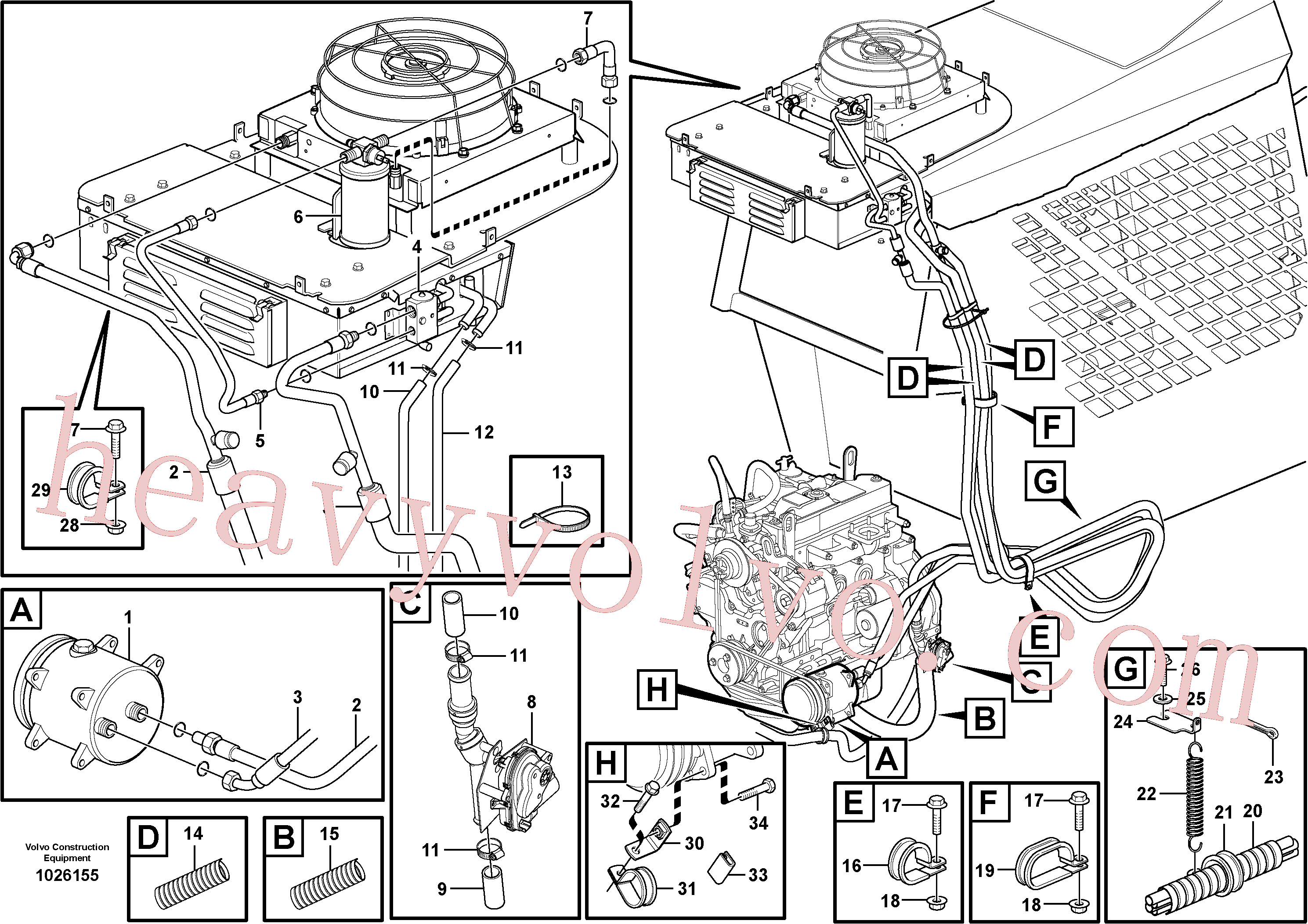VOE996061 Flange screw for Volvo Excavator spare