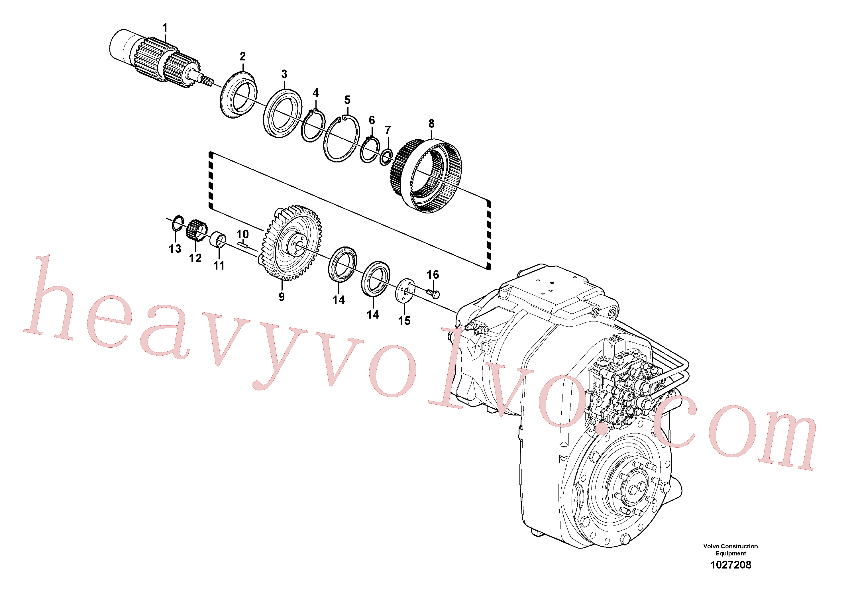 Volvo excavator part VOE14558057 Retaining ring for sale