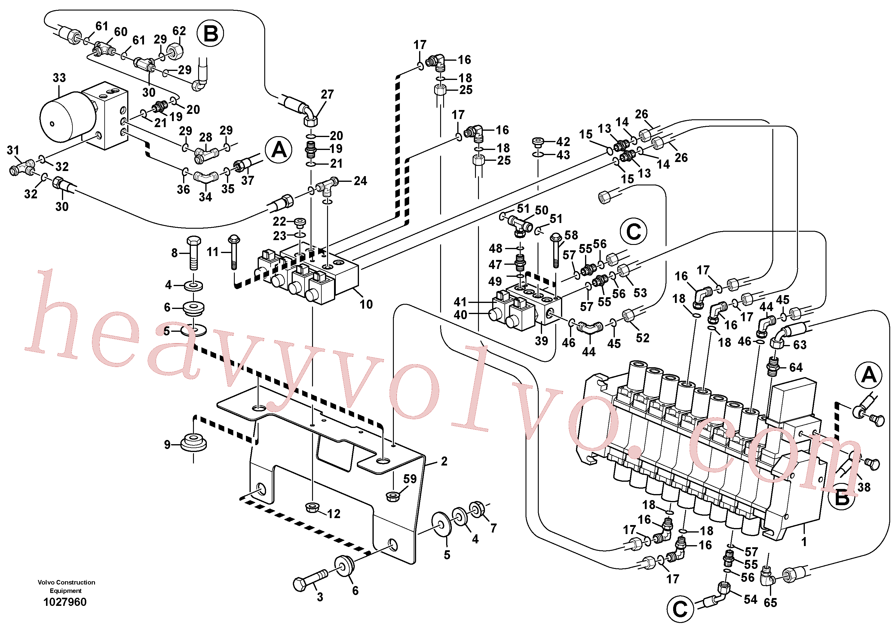 Volvo excavator part VOE11713203 Solenoid for sale