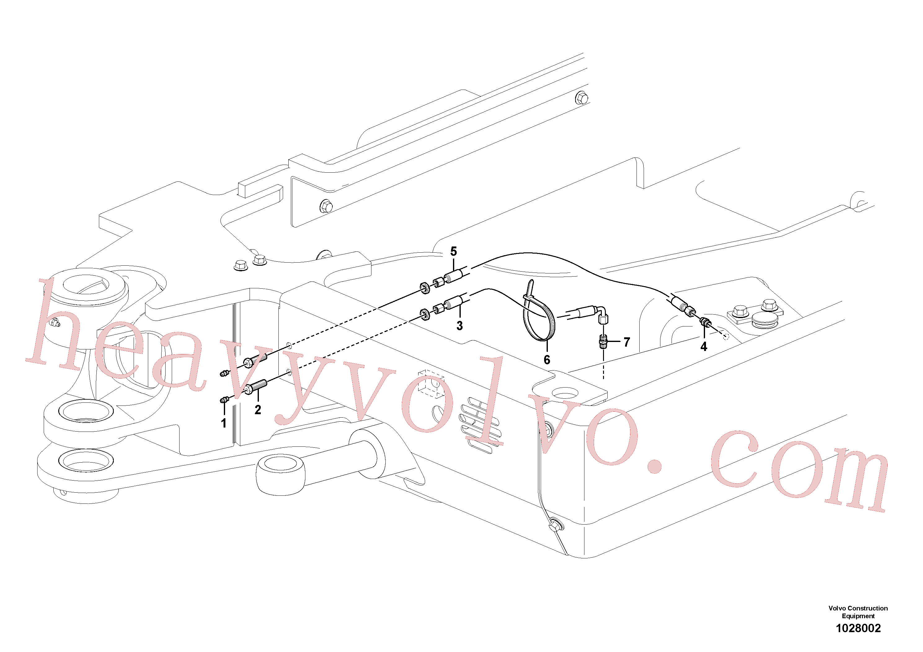 VOE11802392 Nipple for Volvo Excavator Parts
