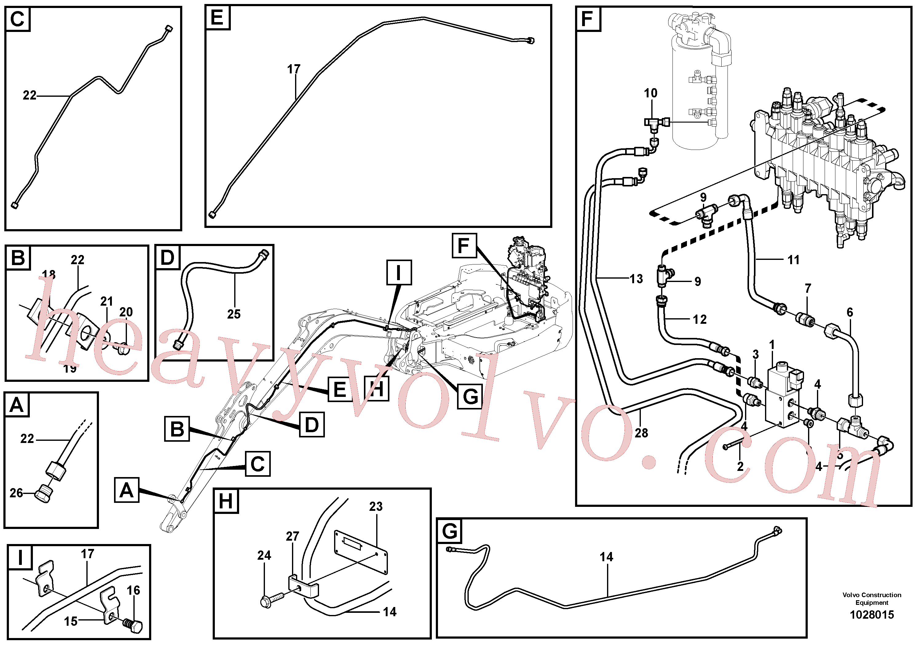 VOE11806383 Support for Volvo Excavator spare