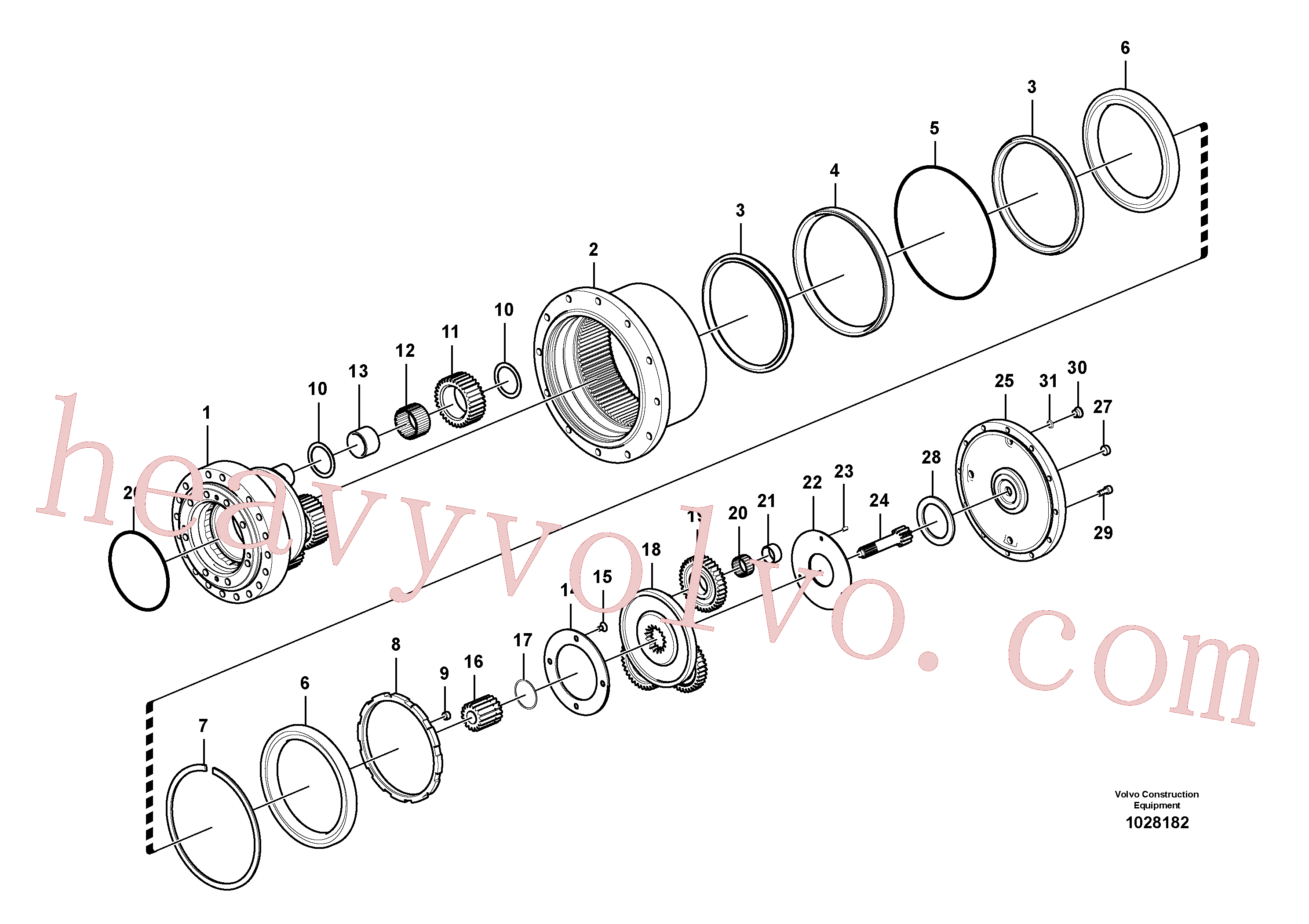 Volvo excavator part VOE14616918 Washer for sale