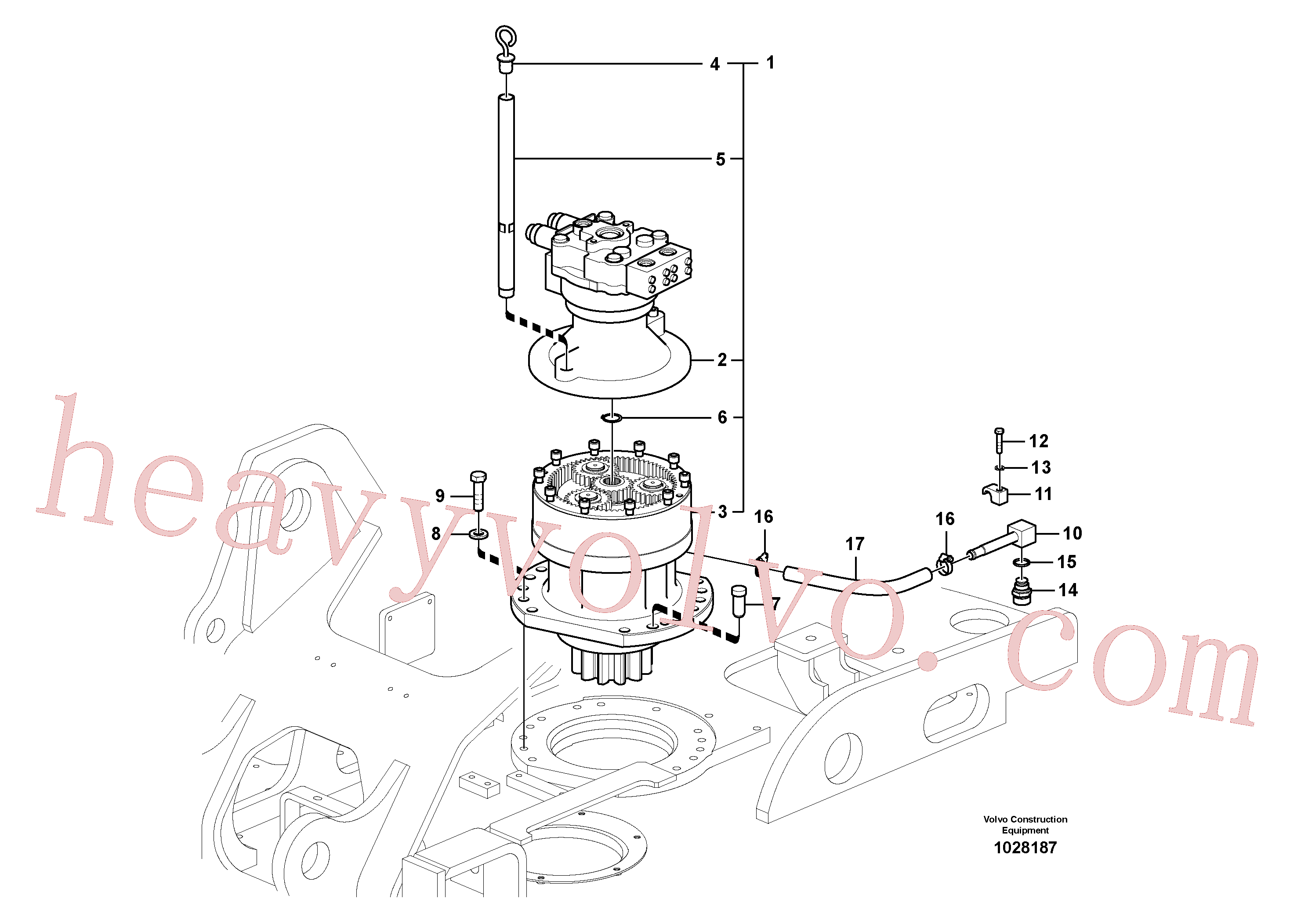 Volvo excavator part VOE14699273 Swing motor for sale