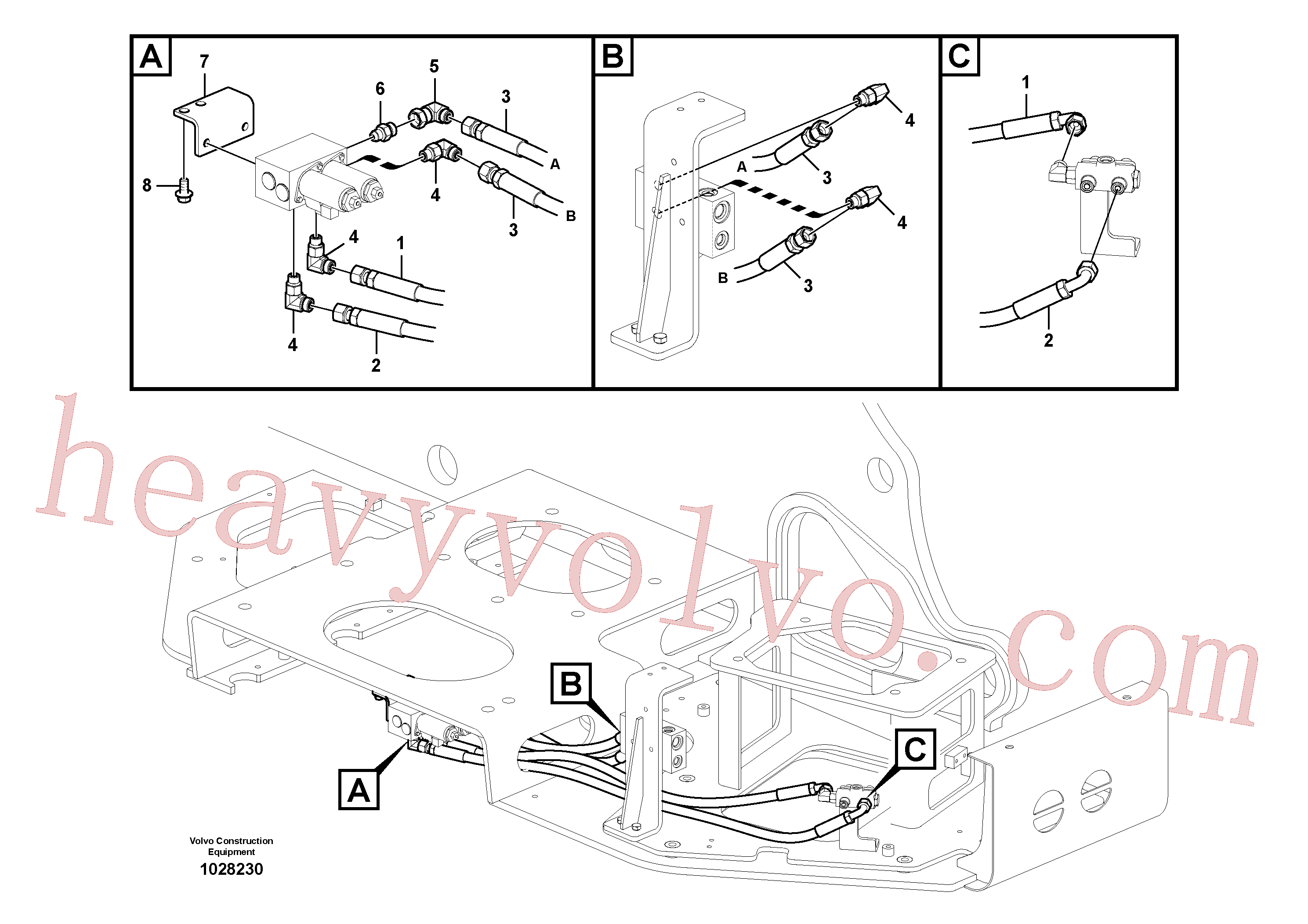 China Made VOE14553898 Bracket parts for Volvo Excavator