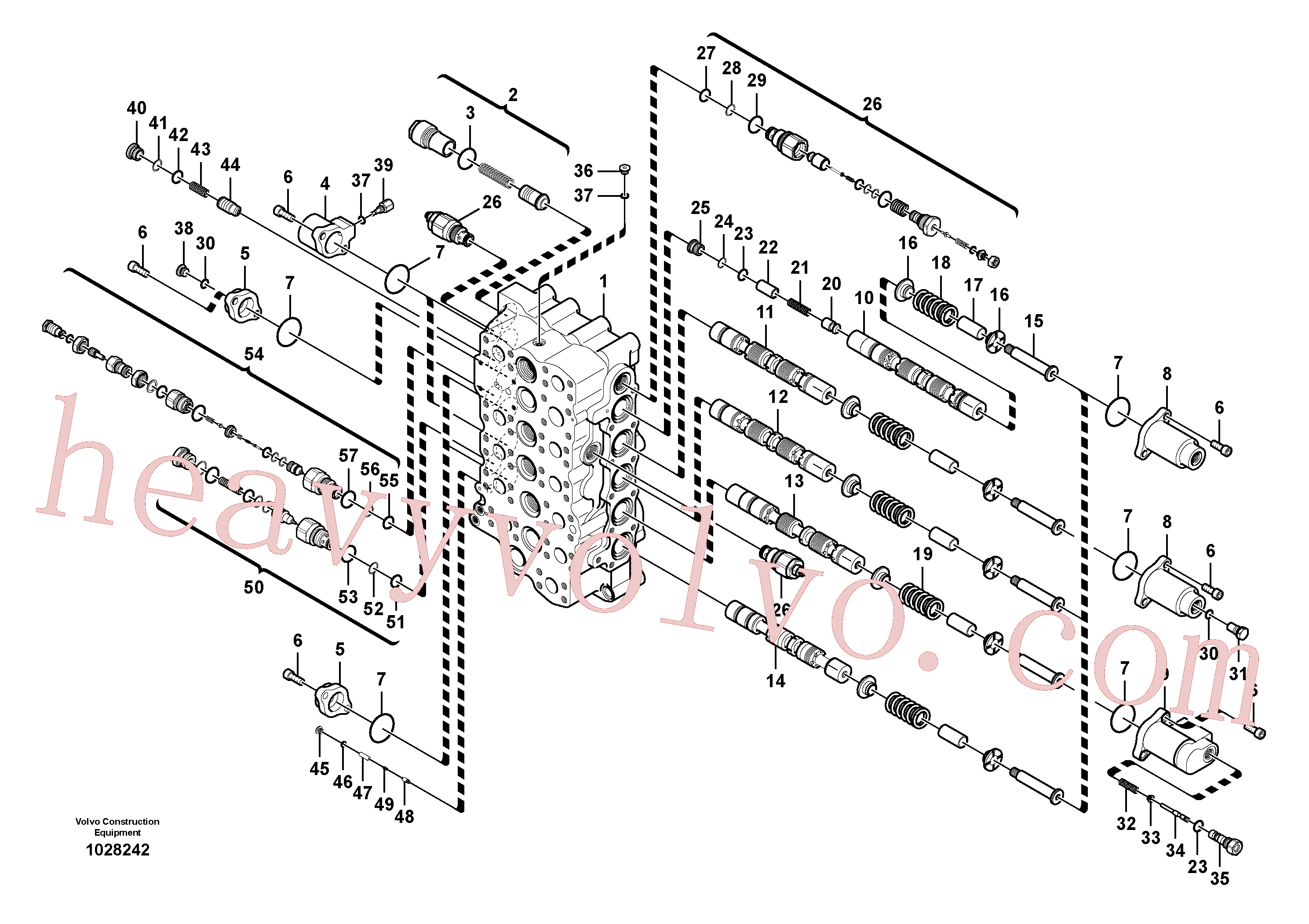 China Made VOE14634184 Spool parts for Volvo Excavator