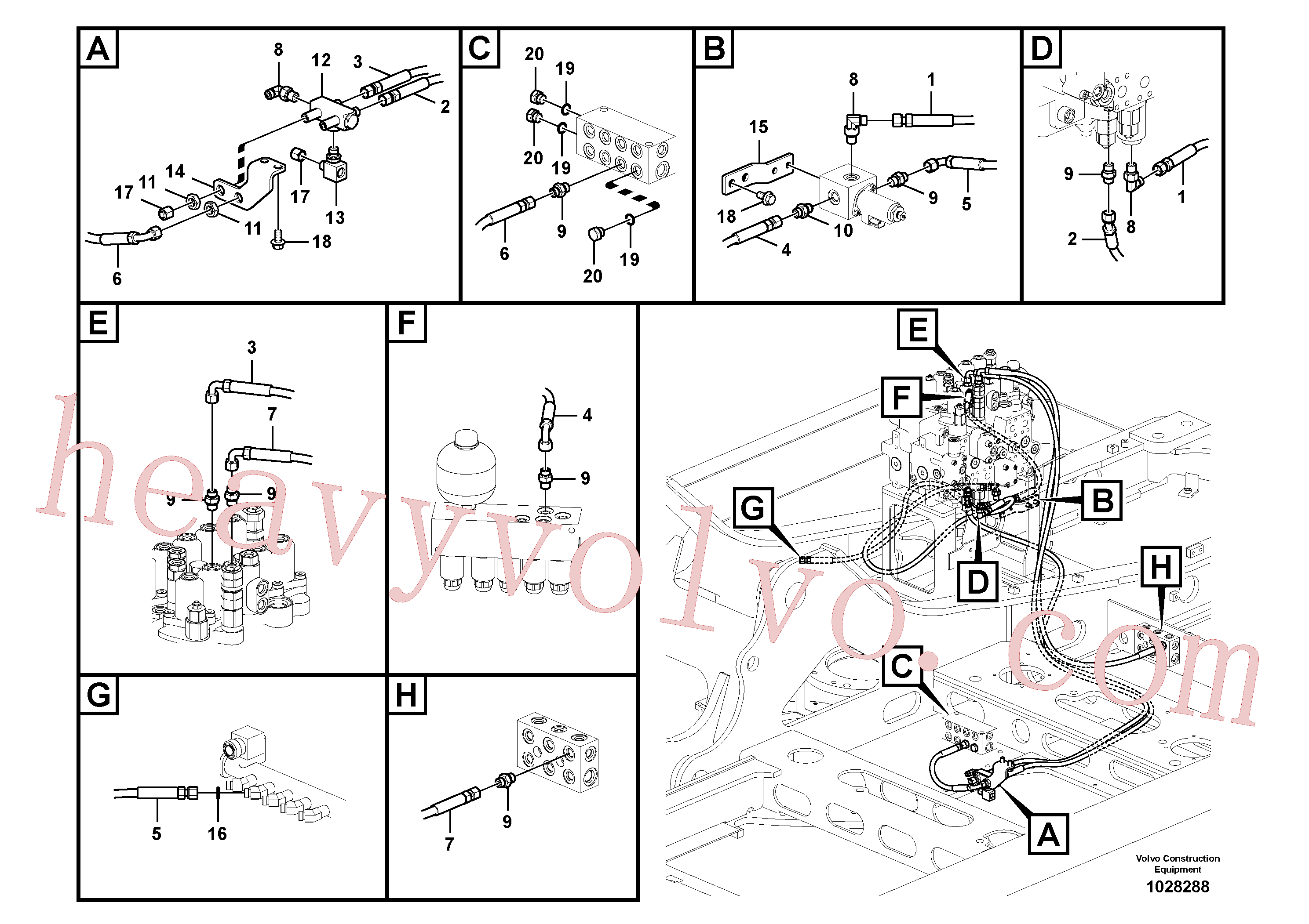 Volvo Assembly VOE937202 Hose assembly for sale