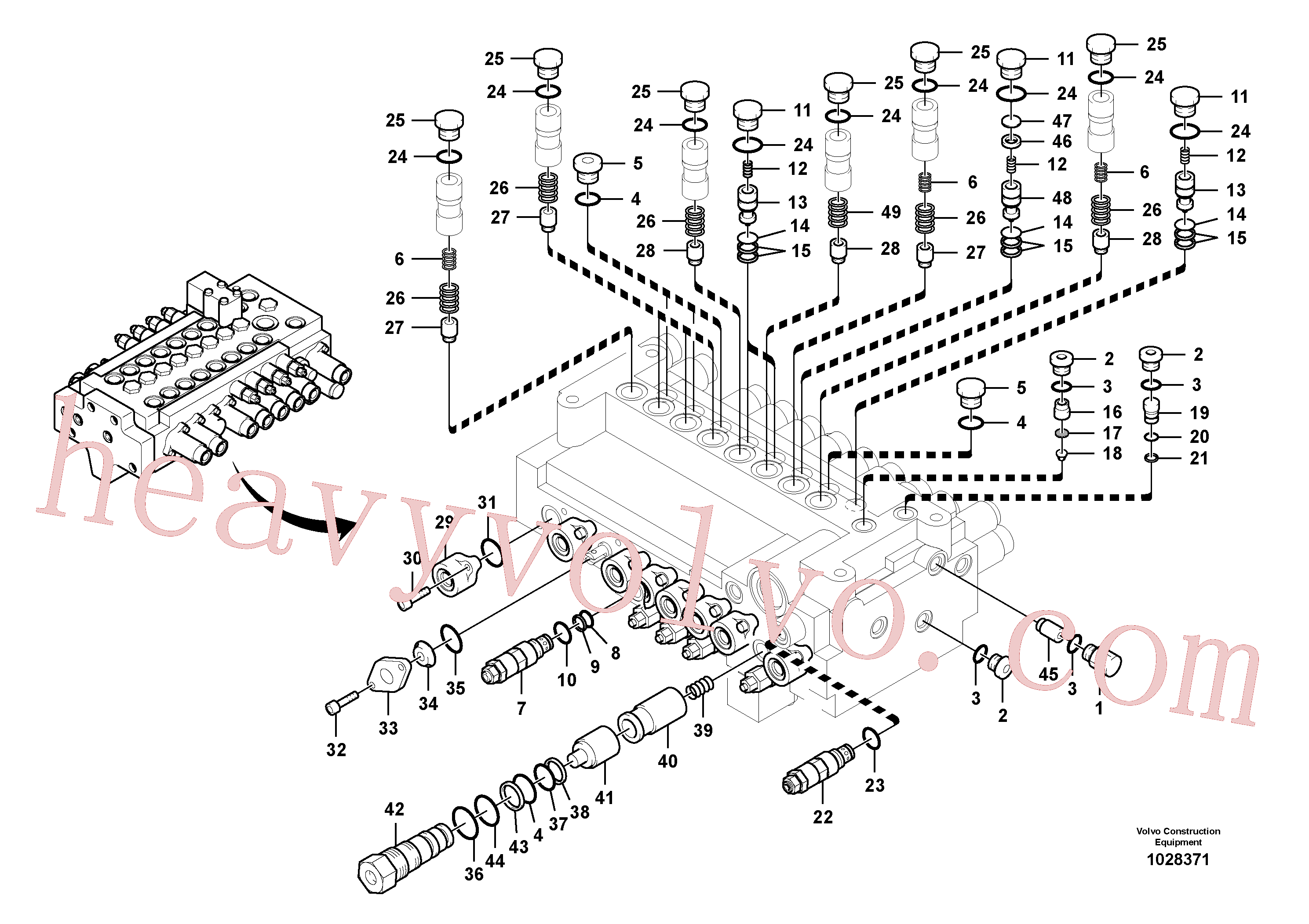 Volvo excavator part VOE14526964 Filter for sale