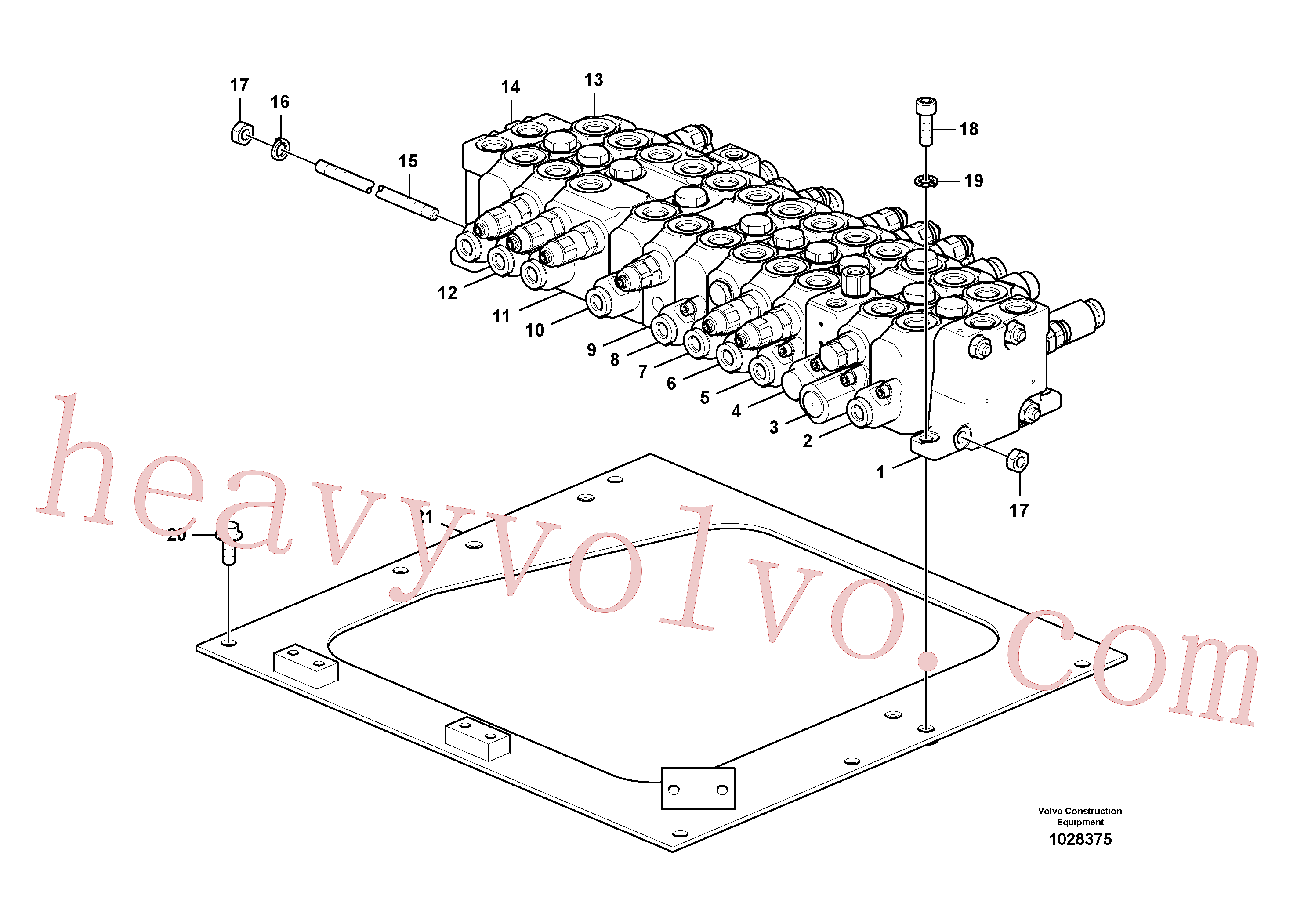 VOE14587100 Valve for Volvo Excavator spare