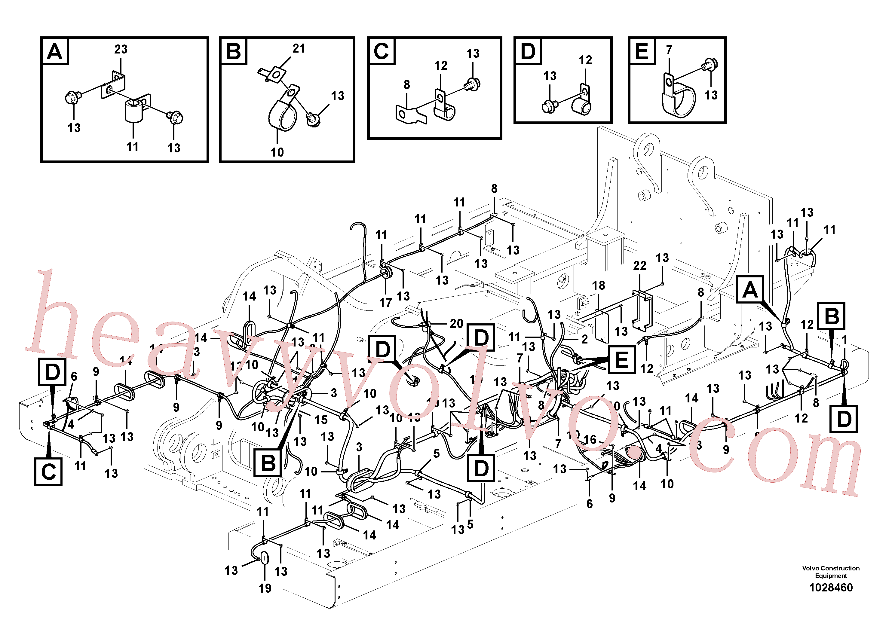China Made VOE14547765 Clip parts for Volvo Excavator