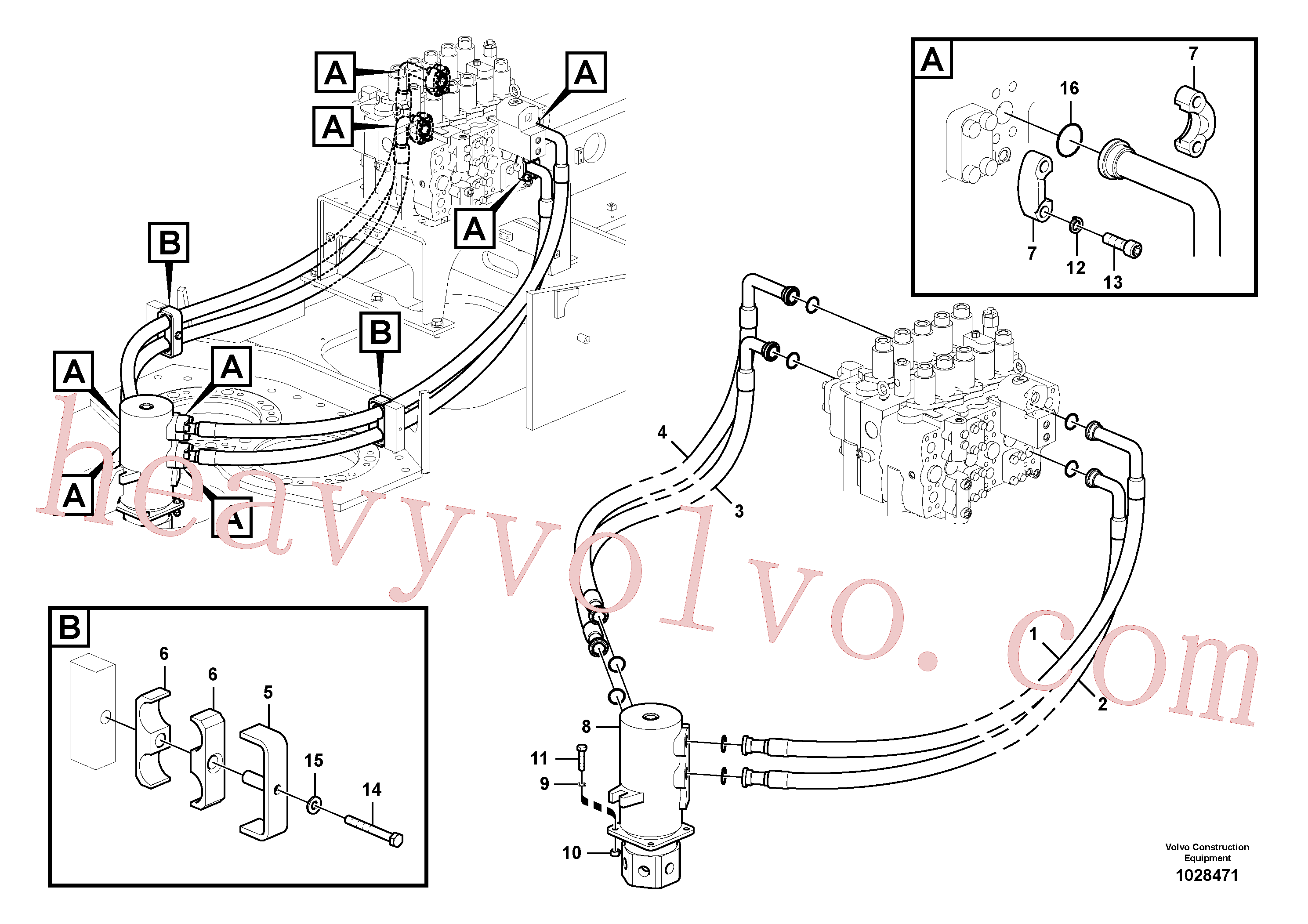Volvo Assembly VOE14880705 Hose assembly for sale