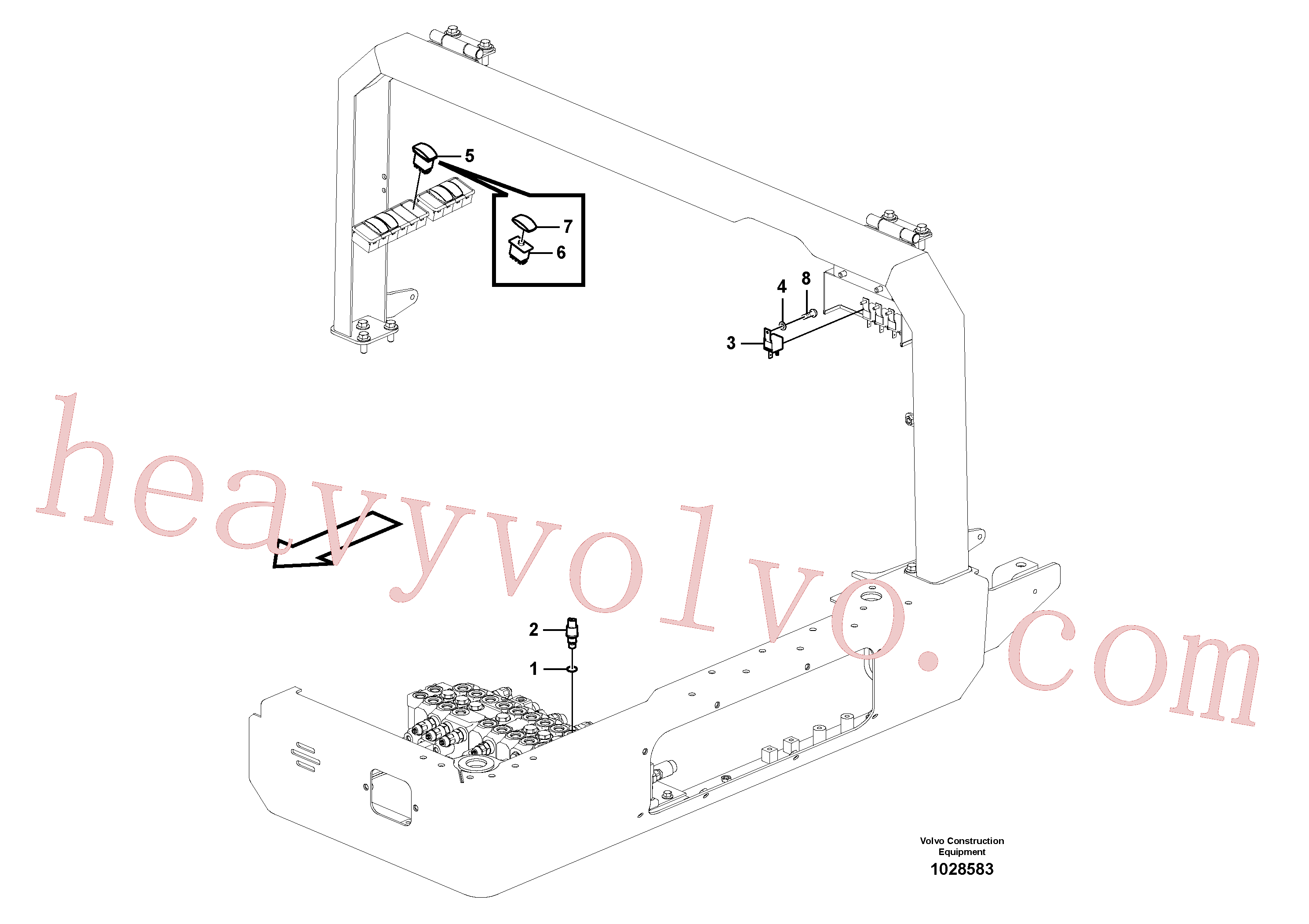 Volvo excavator part VOE14610293 Relay for sale