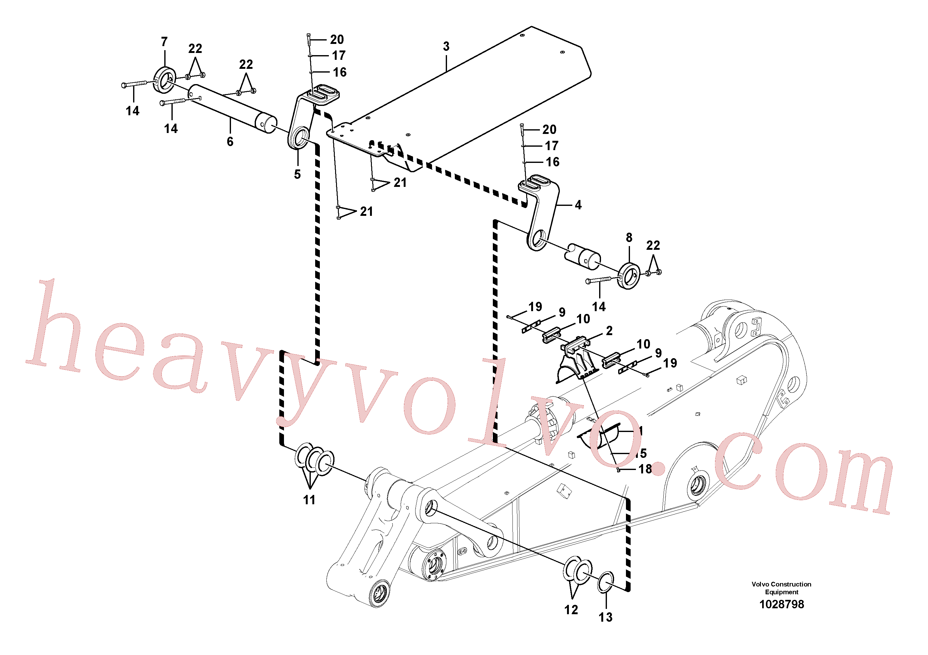 VOE997484 Hexagon screw for Volvo Excavator Parts
