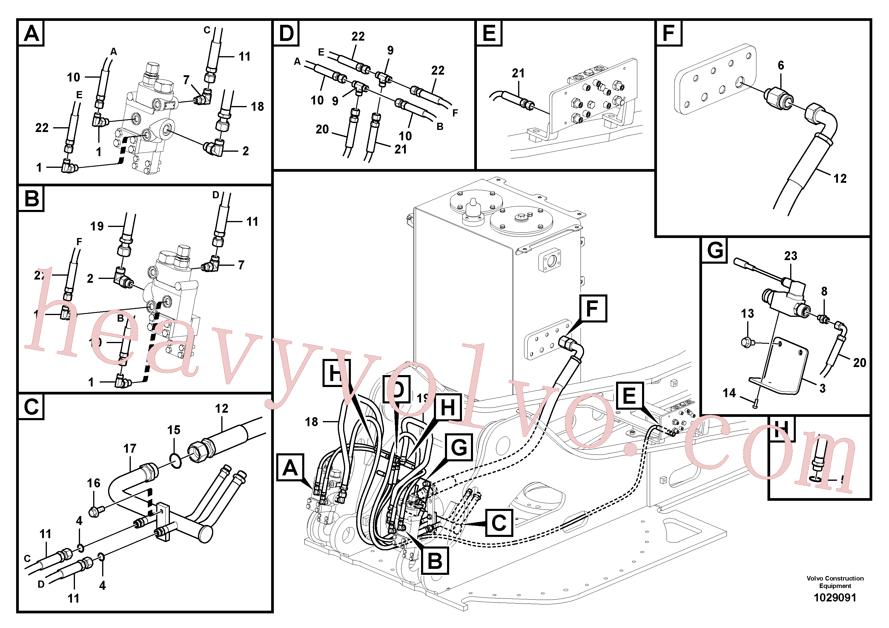 Volvo excavator part VOE14552810 Pipe for sale