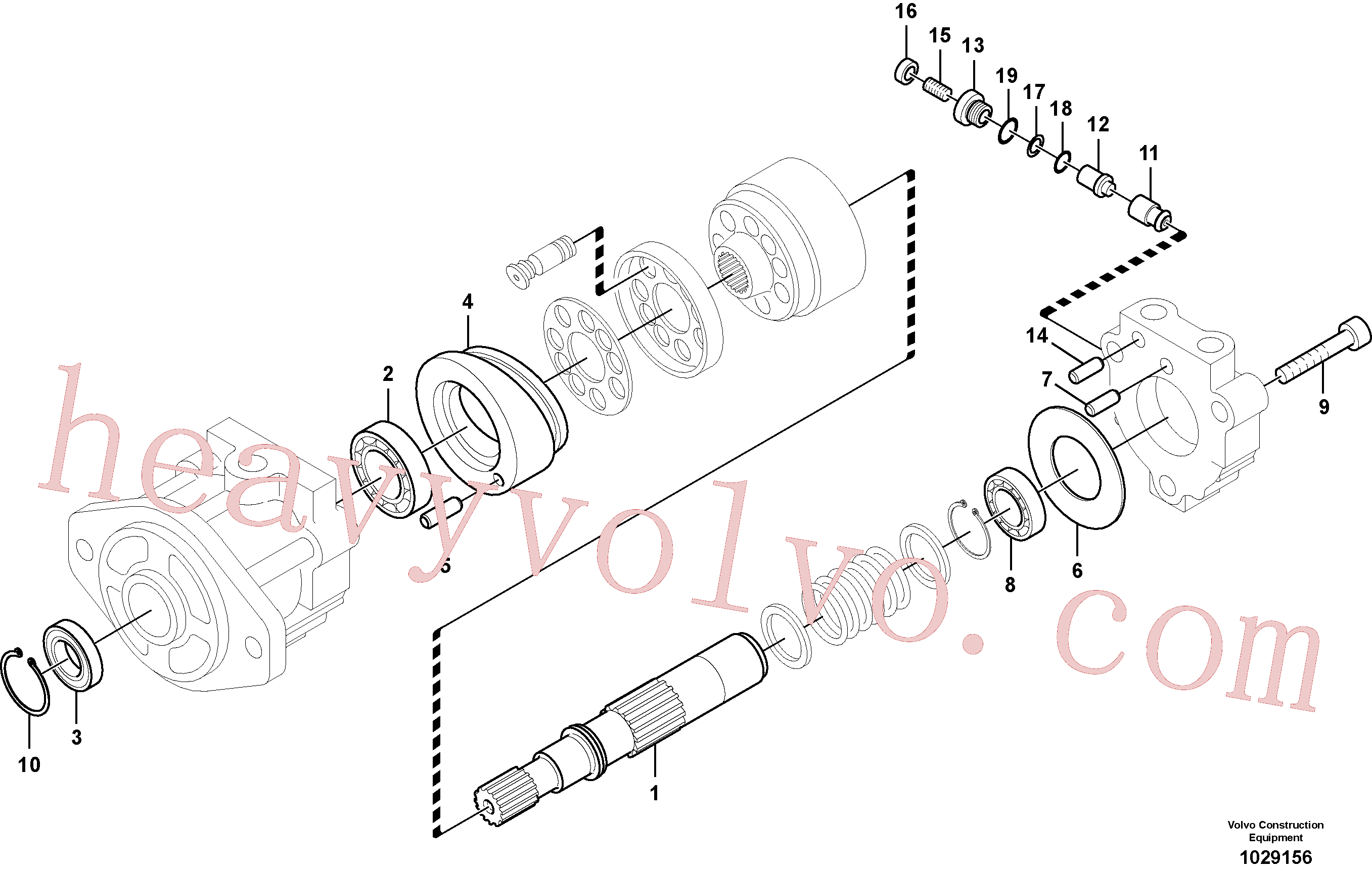 China Made VOE14542951 Shaft parts for Volvo Excavator