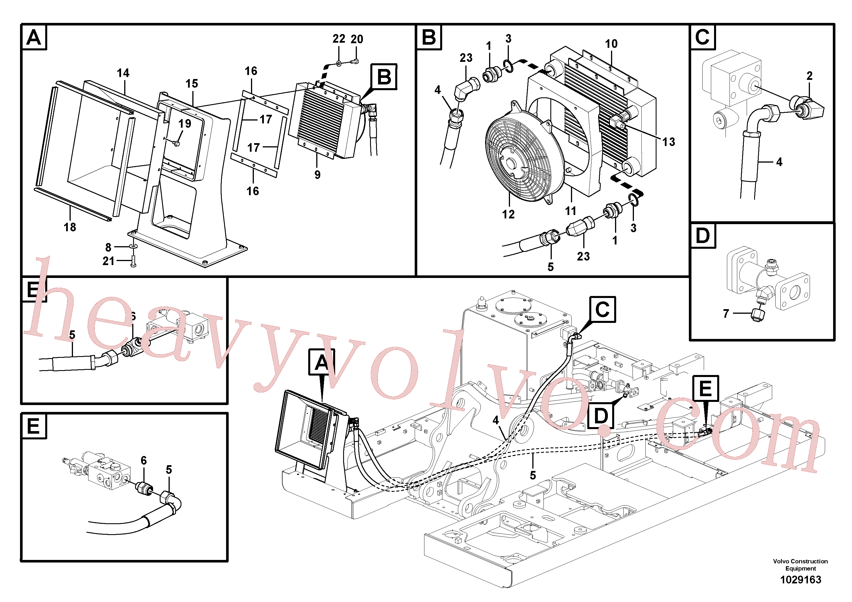 VOE14527678 Washer for Volvo Excavator Parts