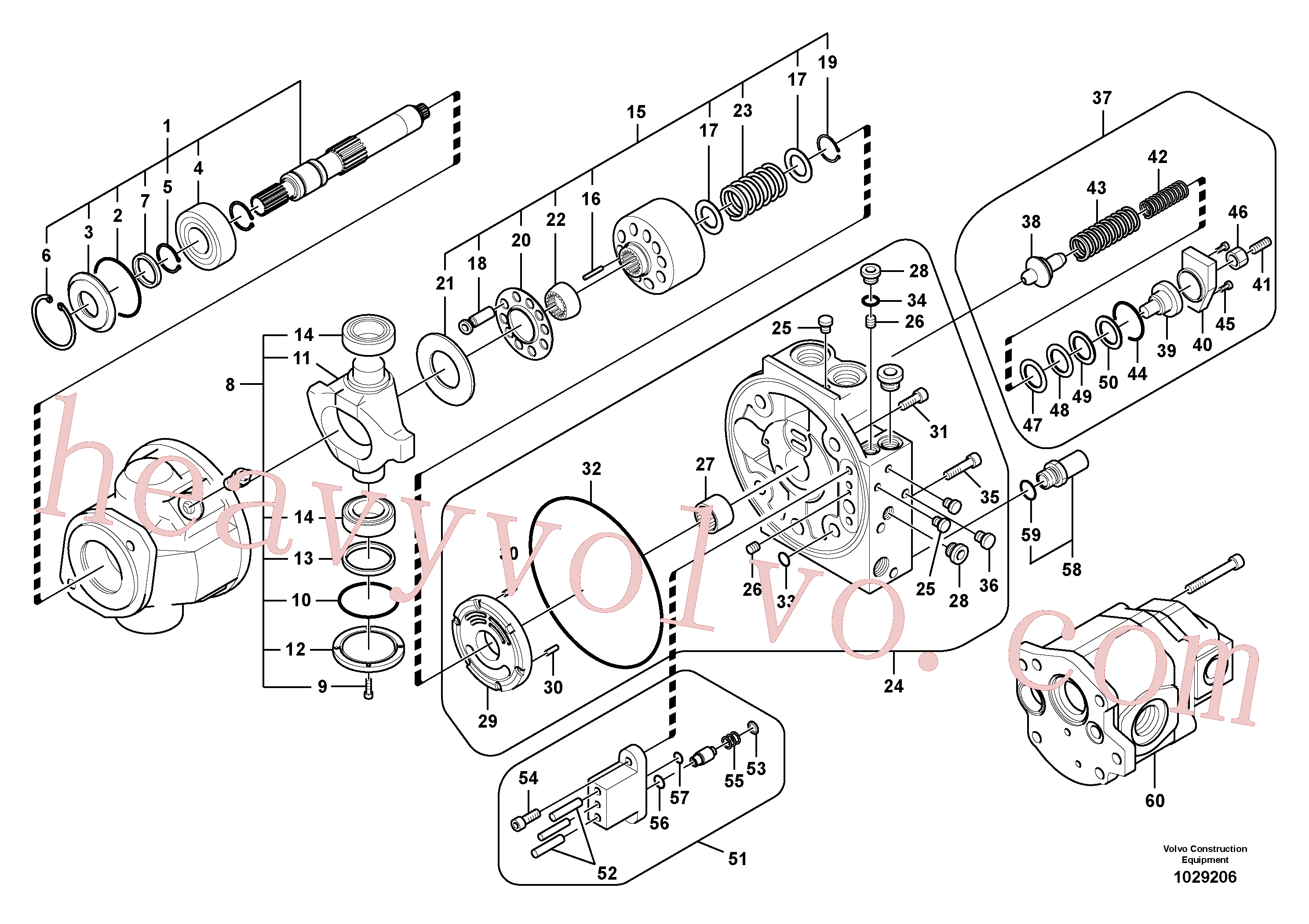 Volvo excavator part VOE14578726 Spring for sale