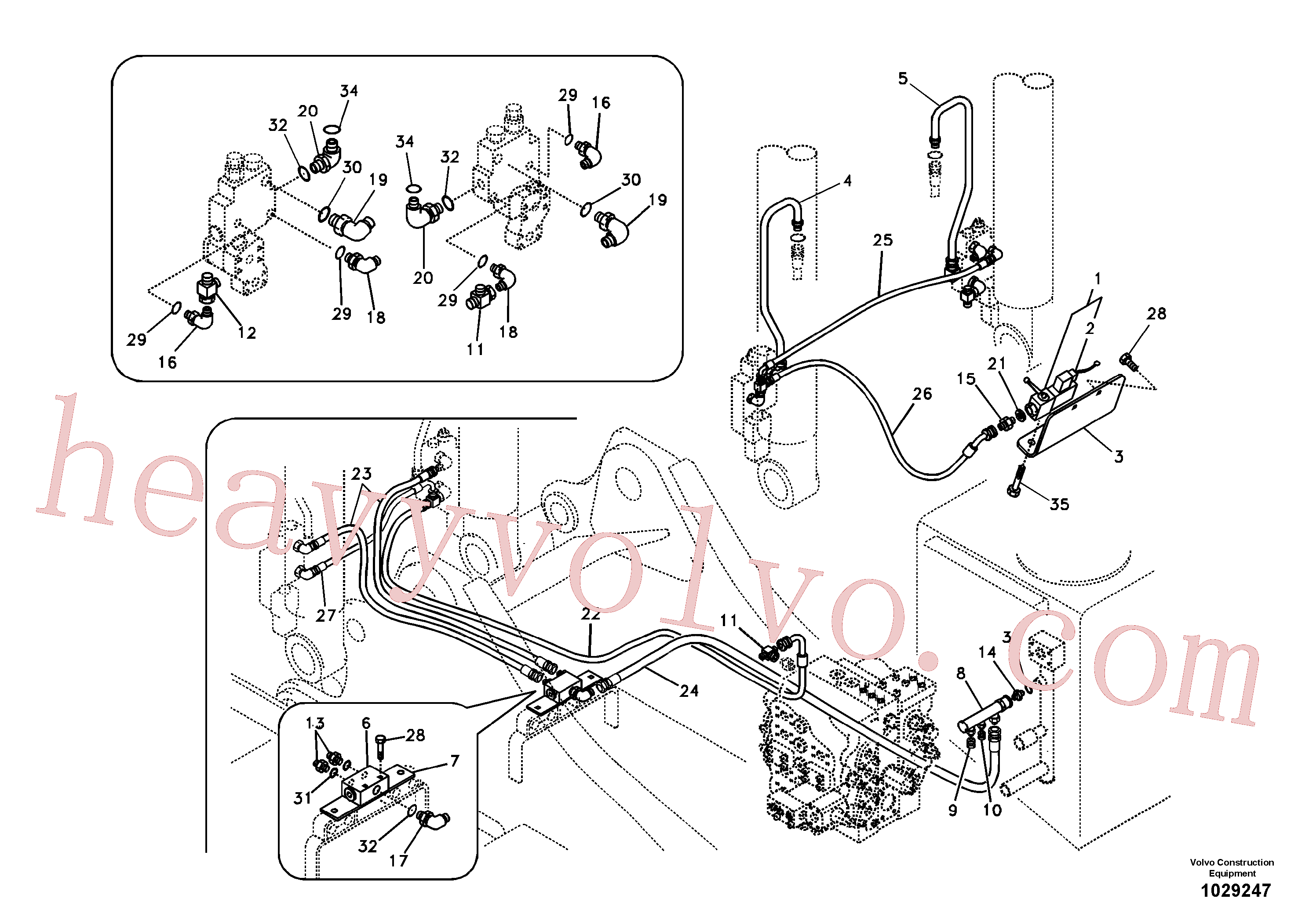China Made VOE14531141 Block parts for Volvo Excavator