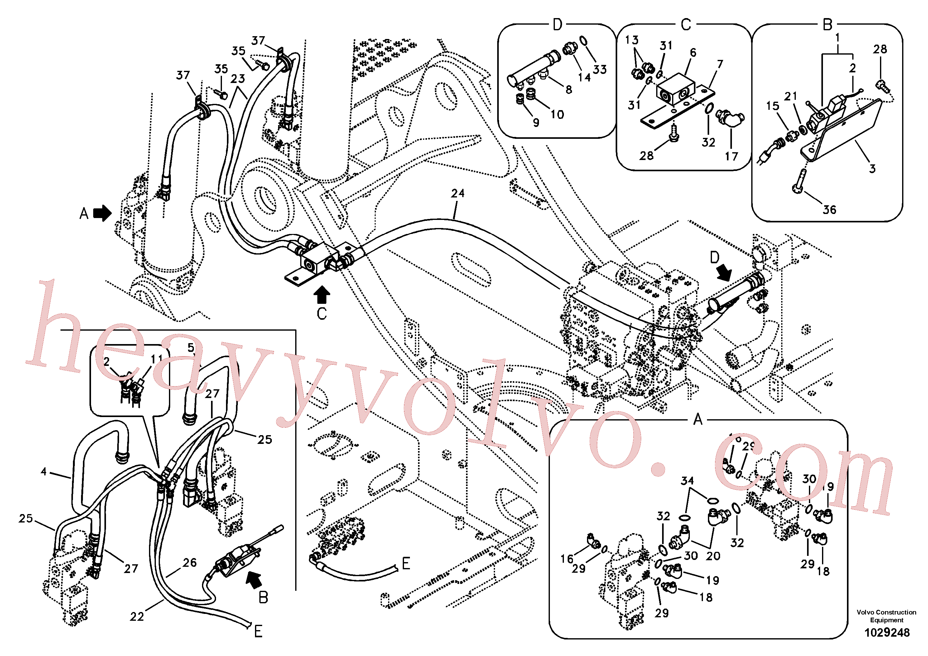 China Made VOE14531141 Block parts for Volvo Excavator