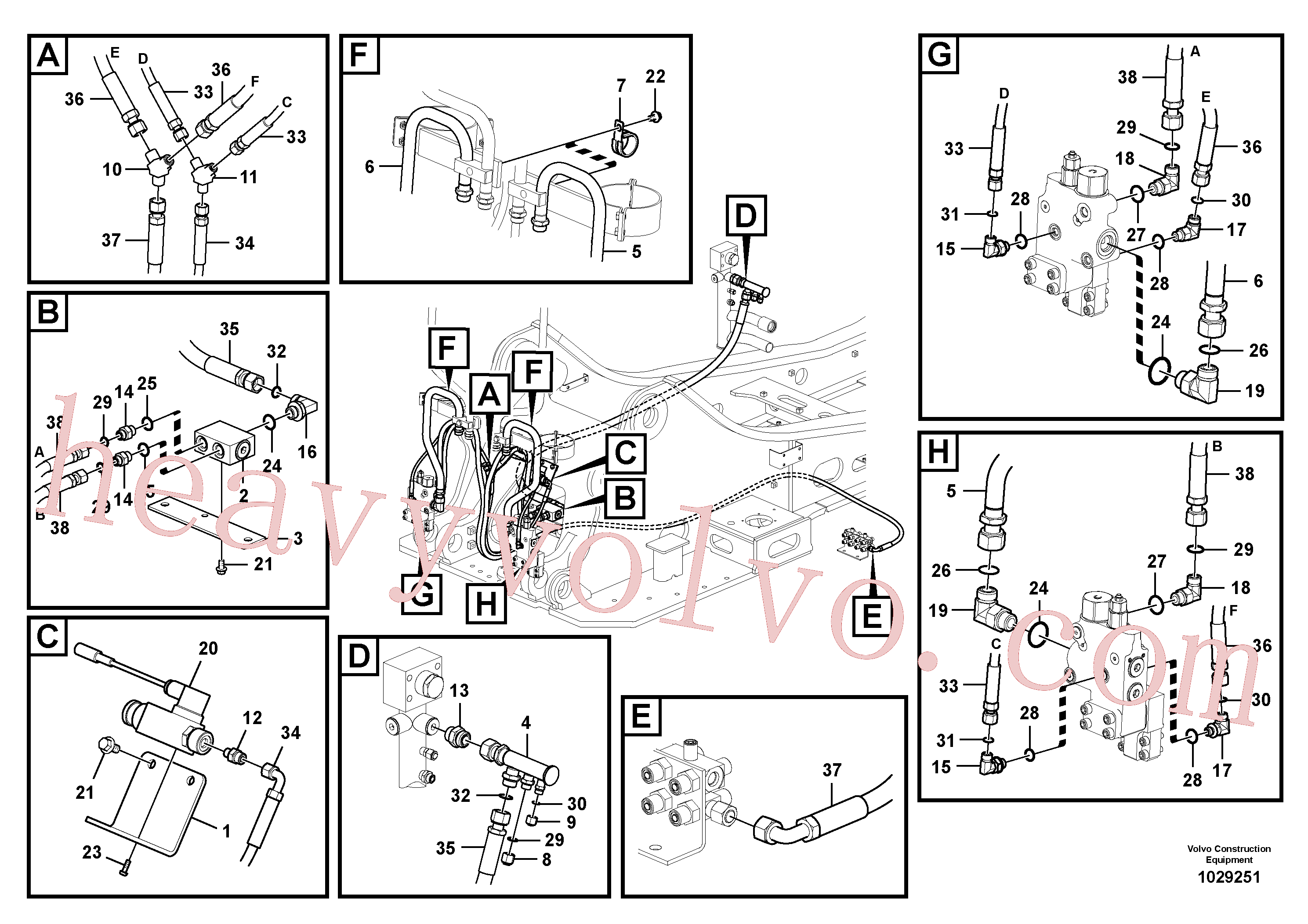 China Made VOE14531141 Block parts for Volvo Excavator