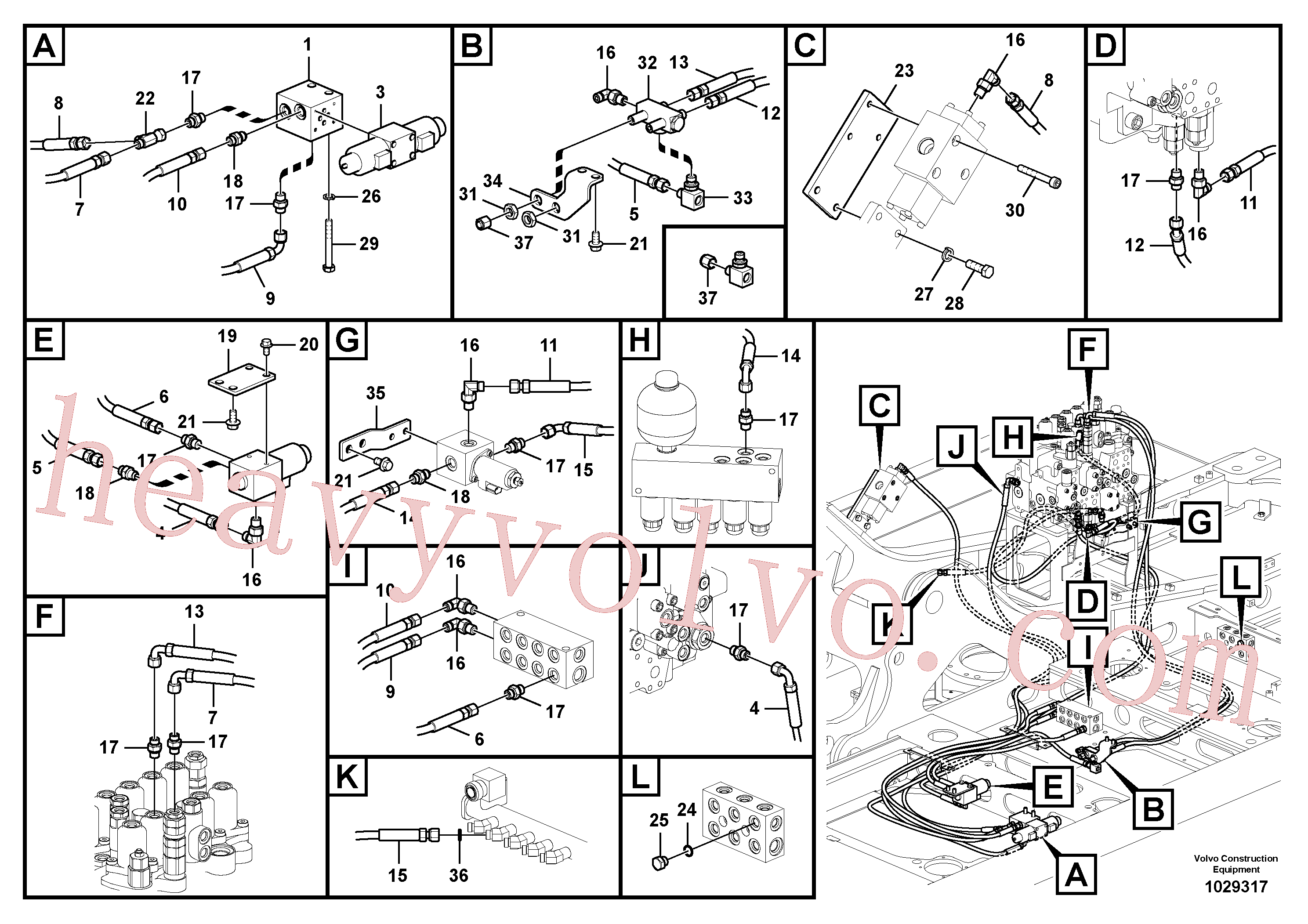 Volvo Assembly VOE937202 Hose assembly for sale