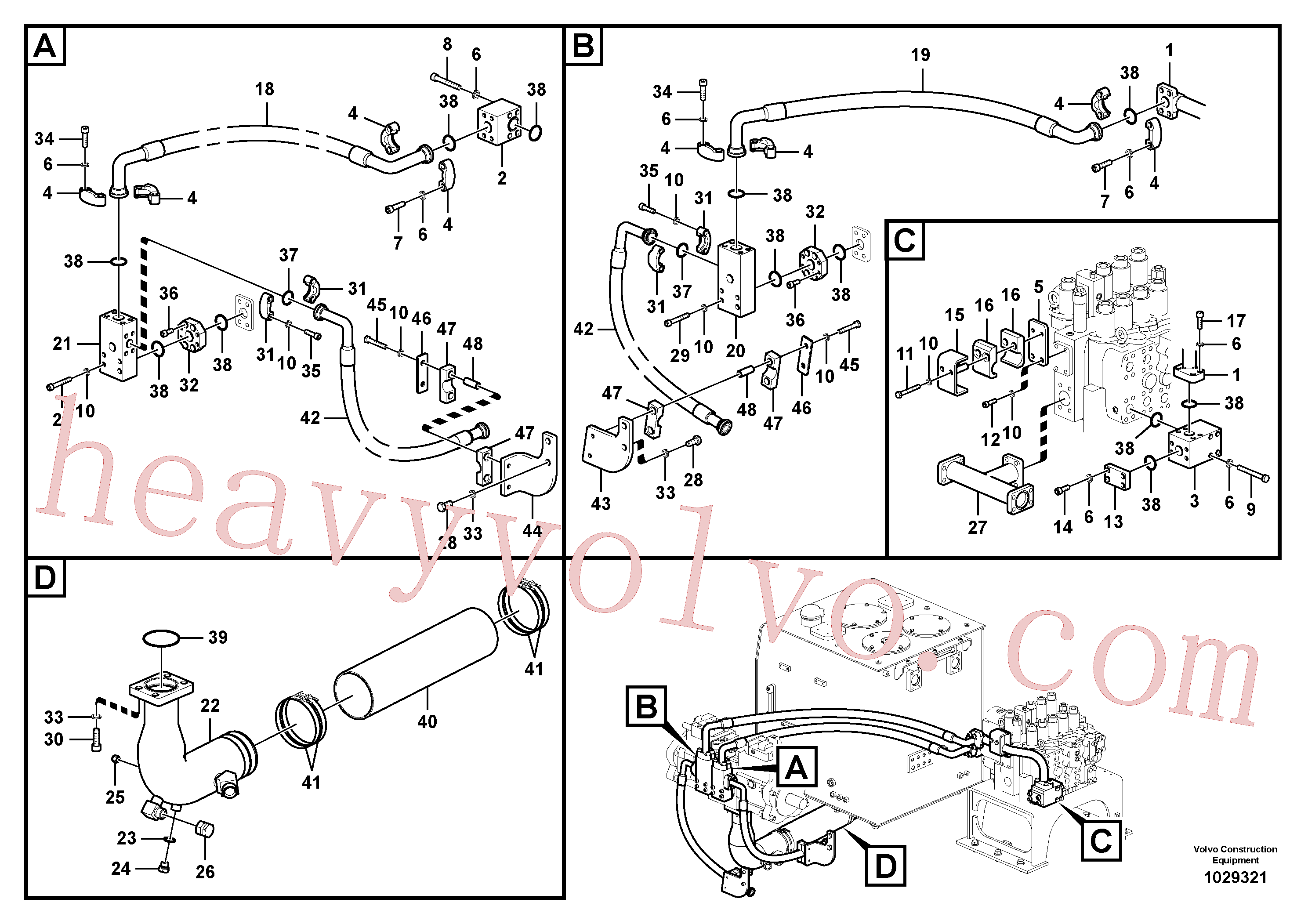 Volvo excavator part VOE14538515 Block for sale