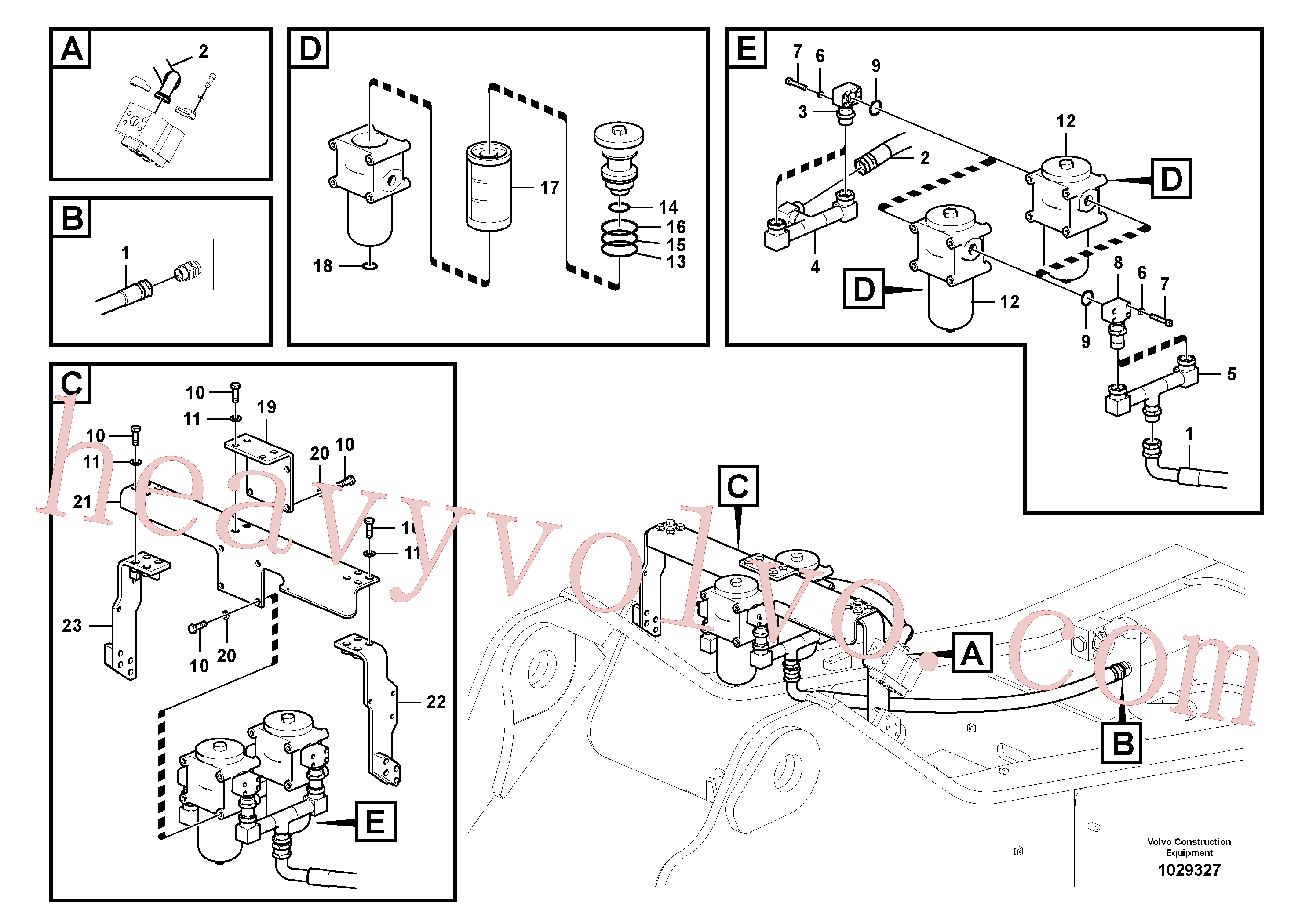Volvo Assembly SA9453-07226 Hose assembly for sale