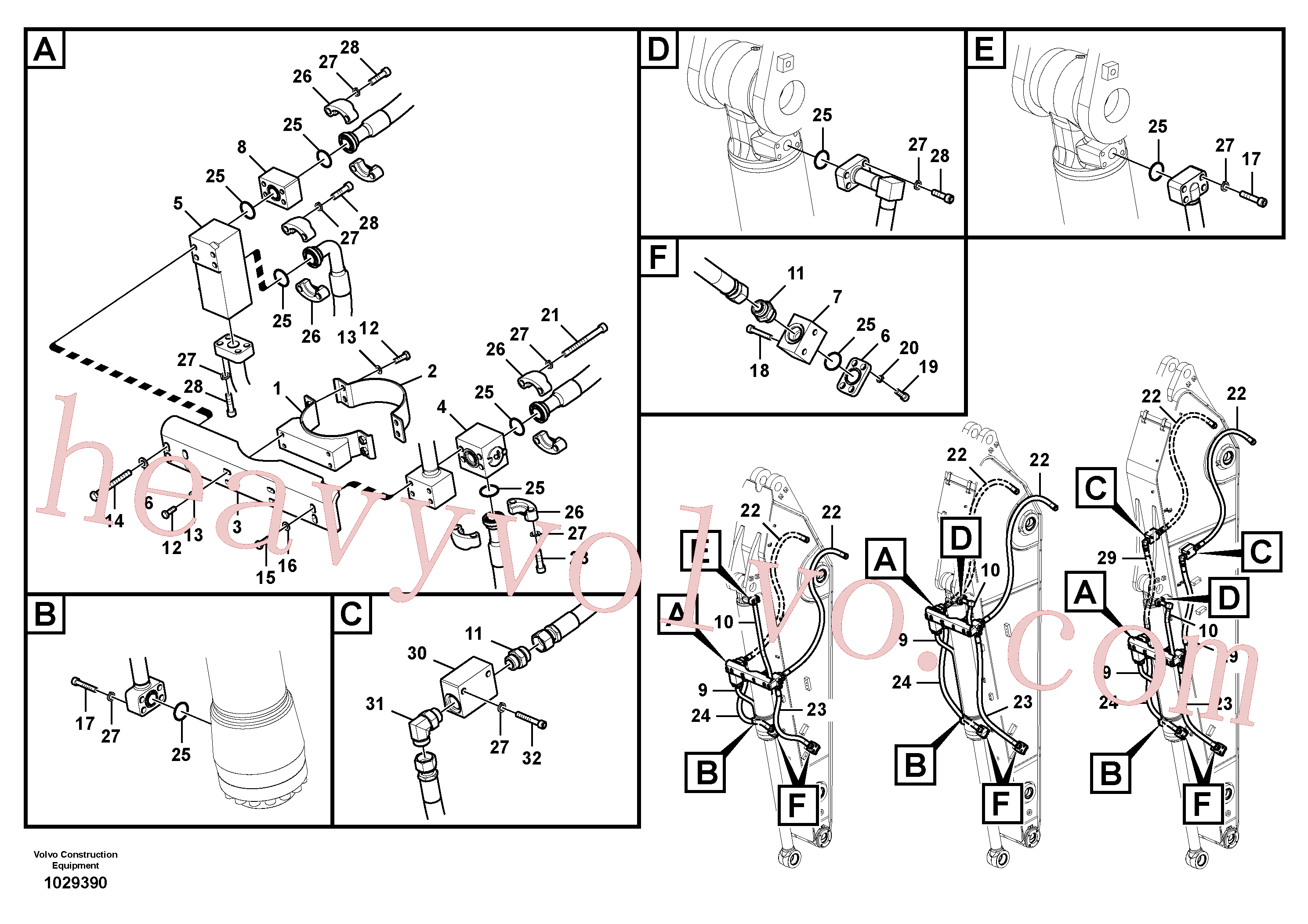 VOE14882102 Xtraflex/5000 for Volvo Excavator spare