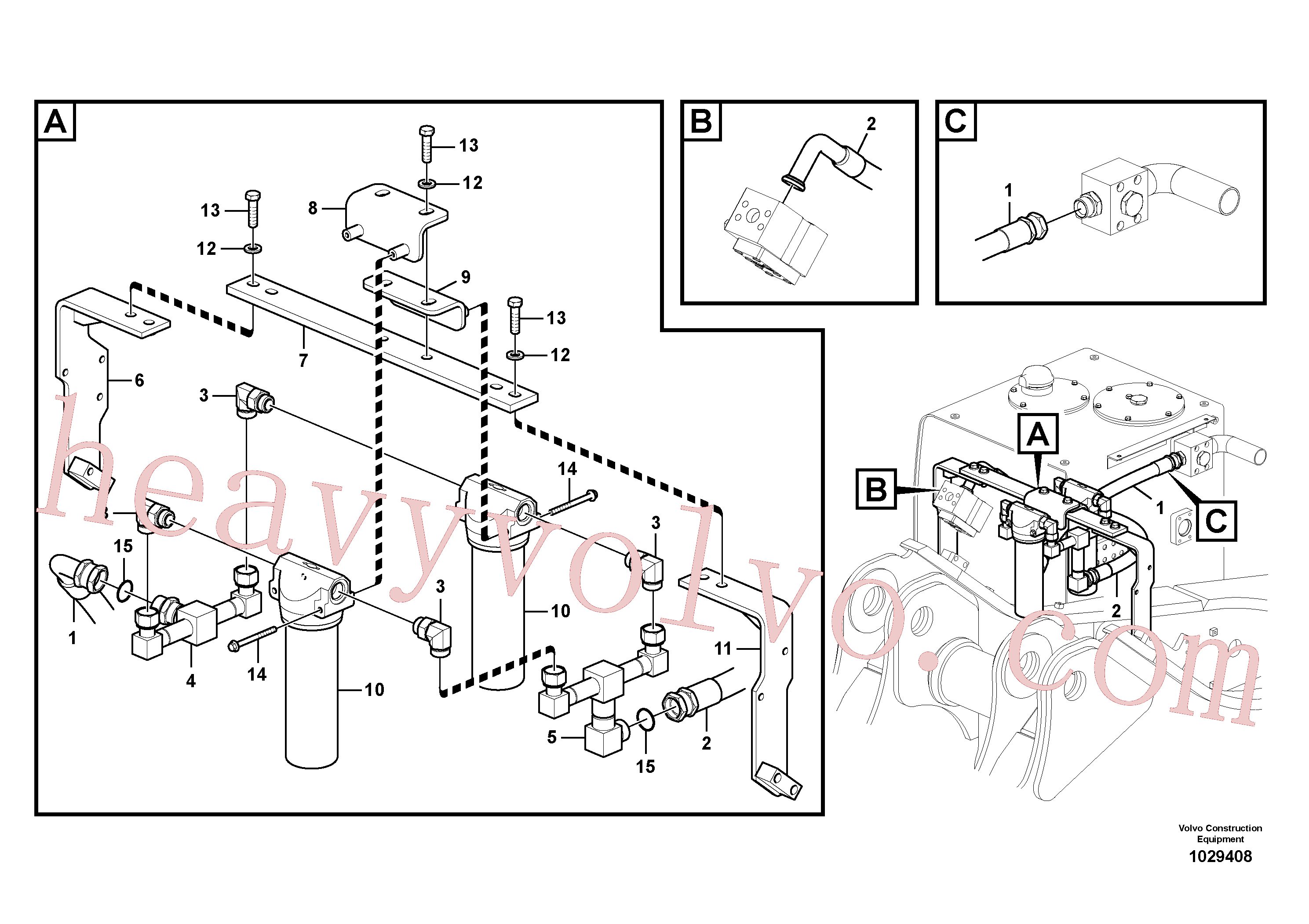 Volvo excavator part VOE14510906 Bracket for sale