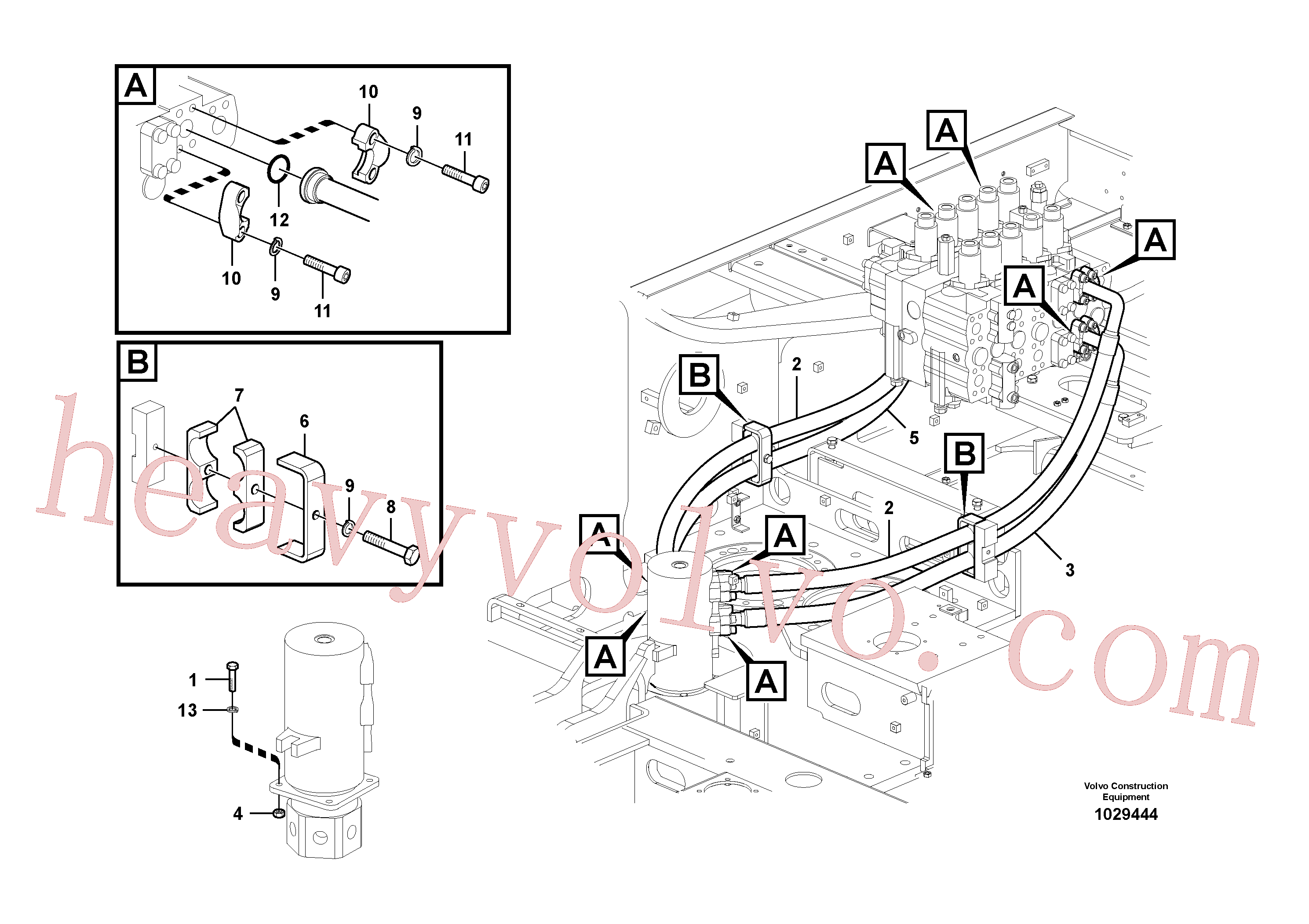 Wholesale SA1042-07441 Rubber clamp for Volvo Excavator