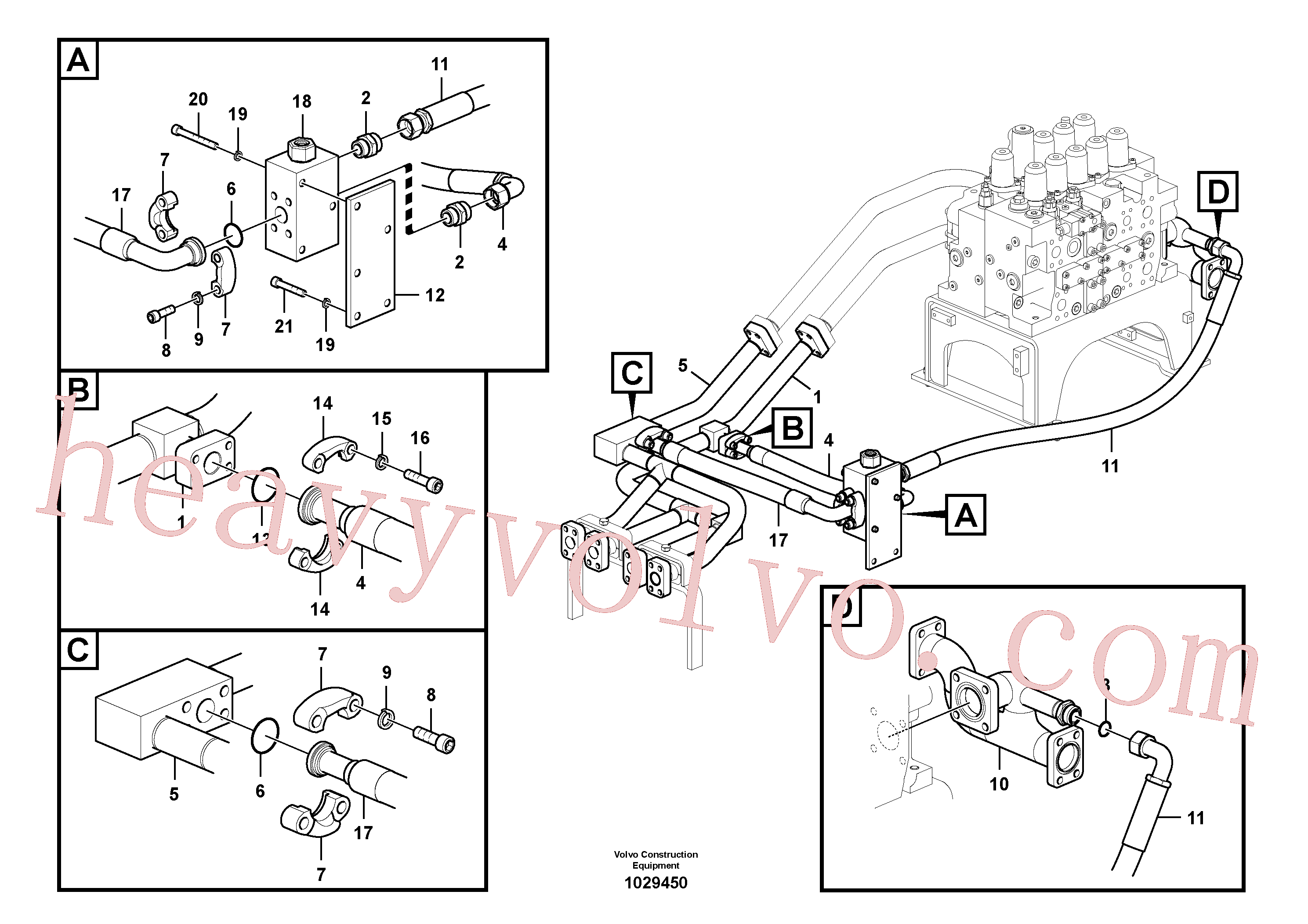 China Made VOE14677534 Pipe parts for Volvo Excavator