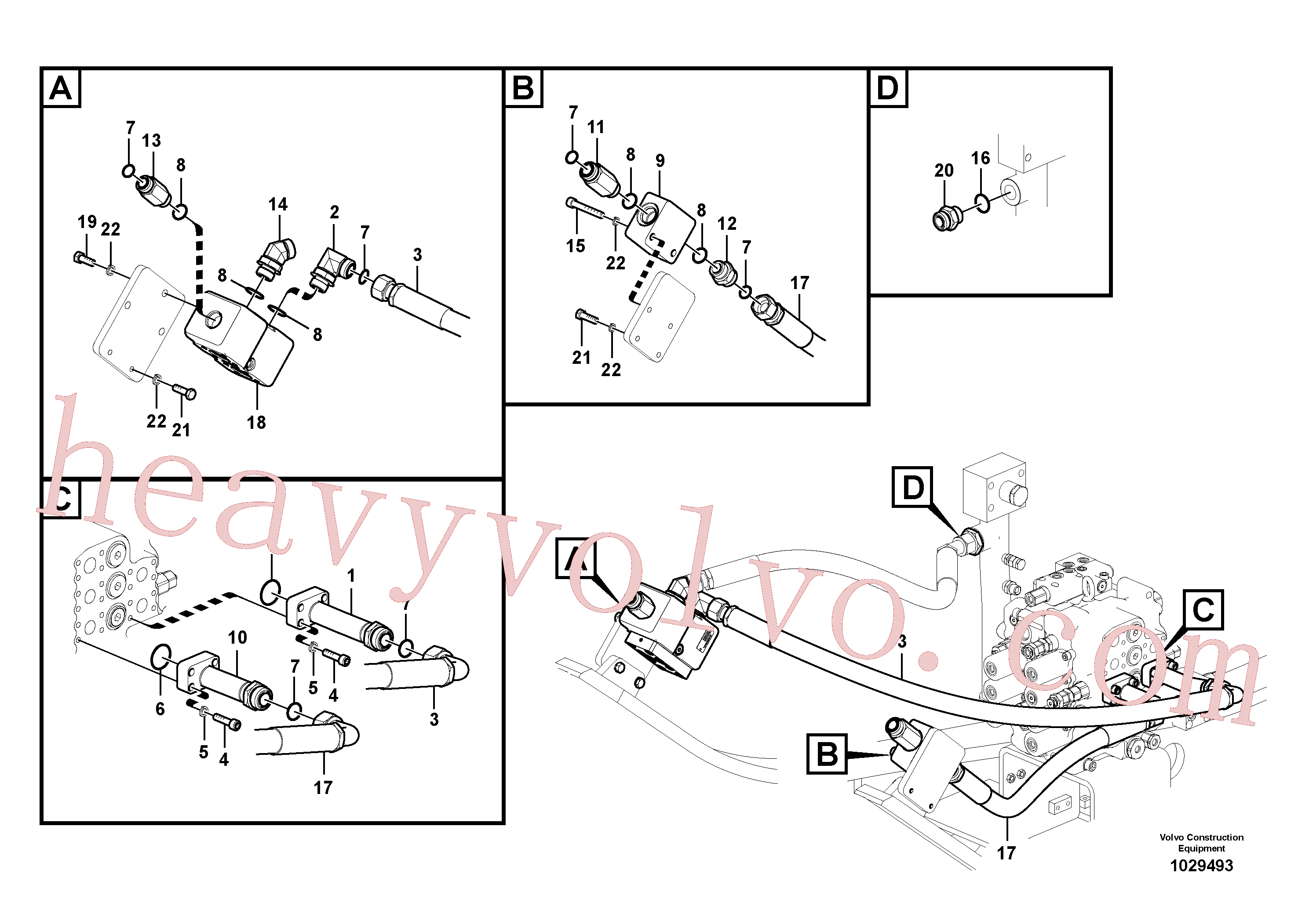 Volvo excavator part VOE14504524 Block for sale