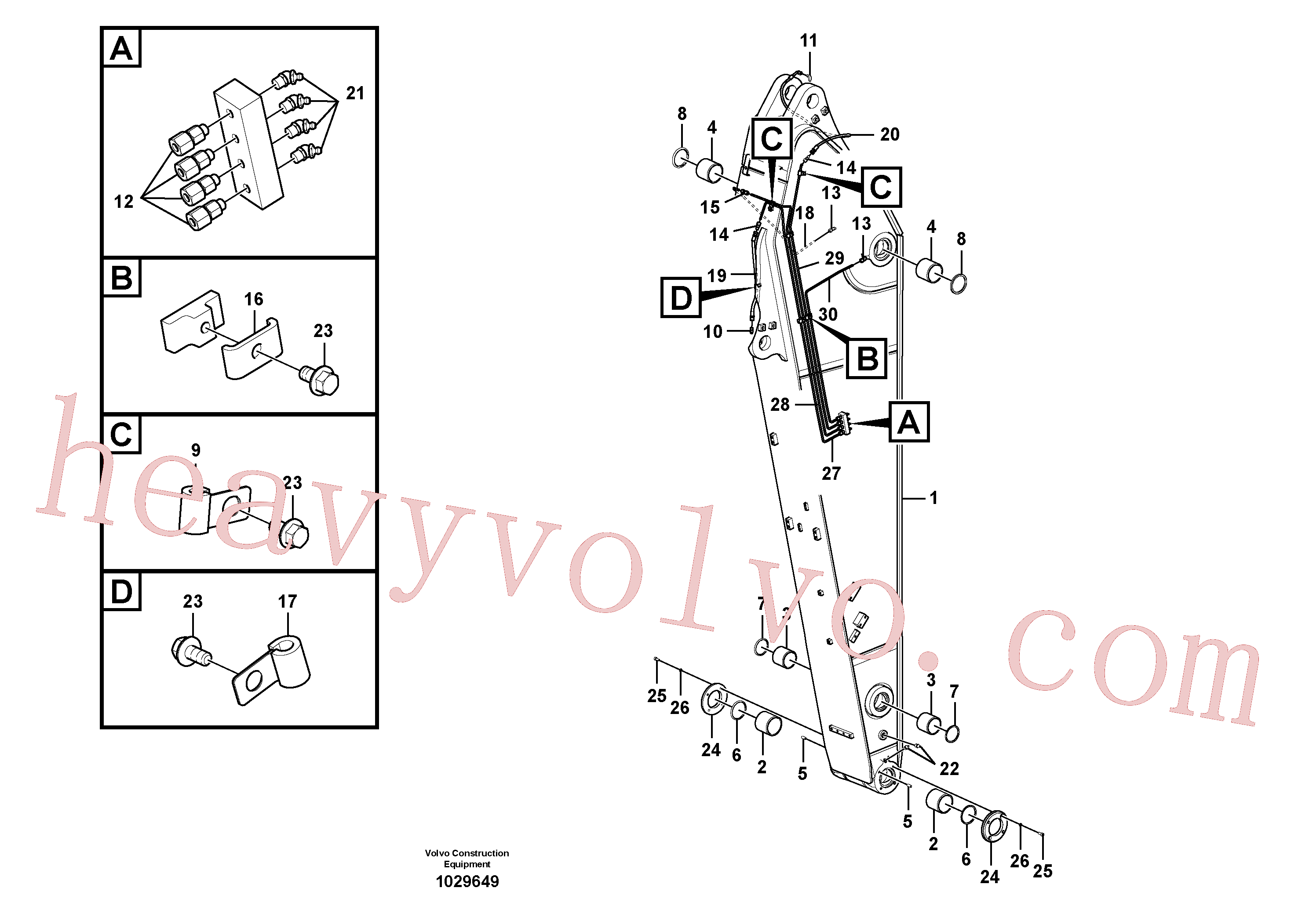 VOE14550824 Nipple for Volvo Excavator spare