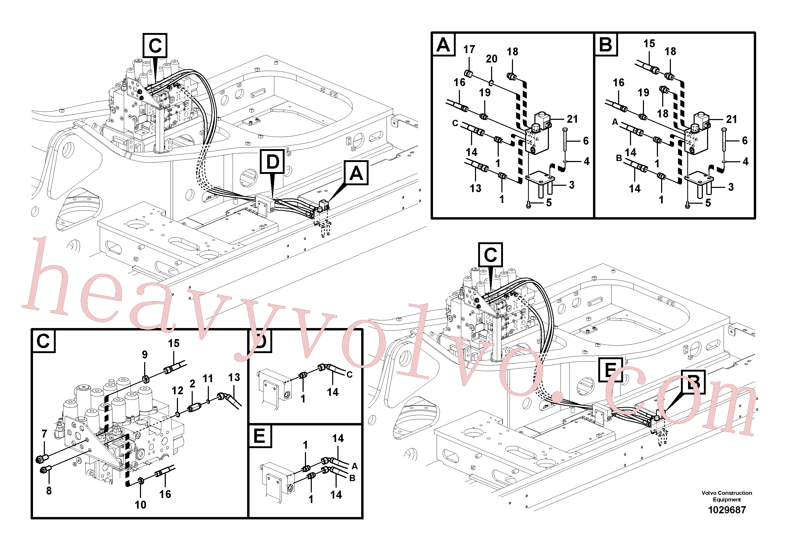 China Made VOE937878 Eternity/2 parts for Volvo Excavator