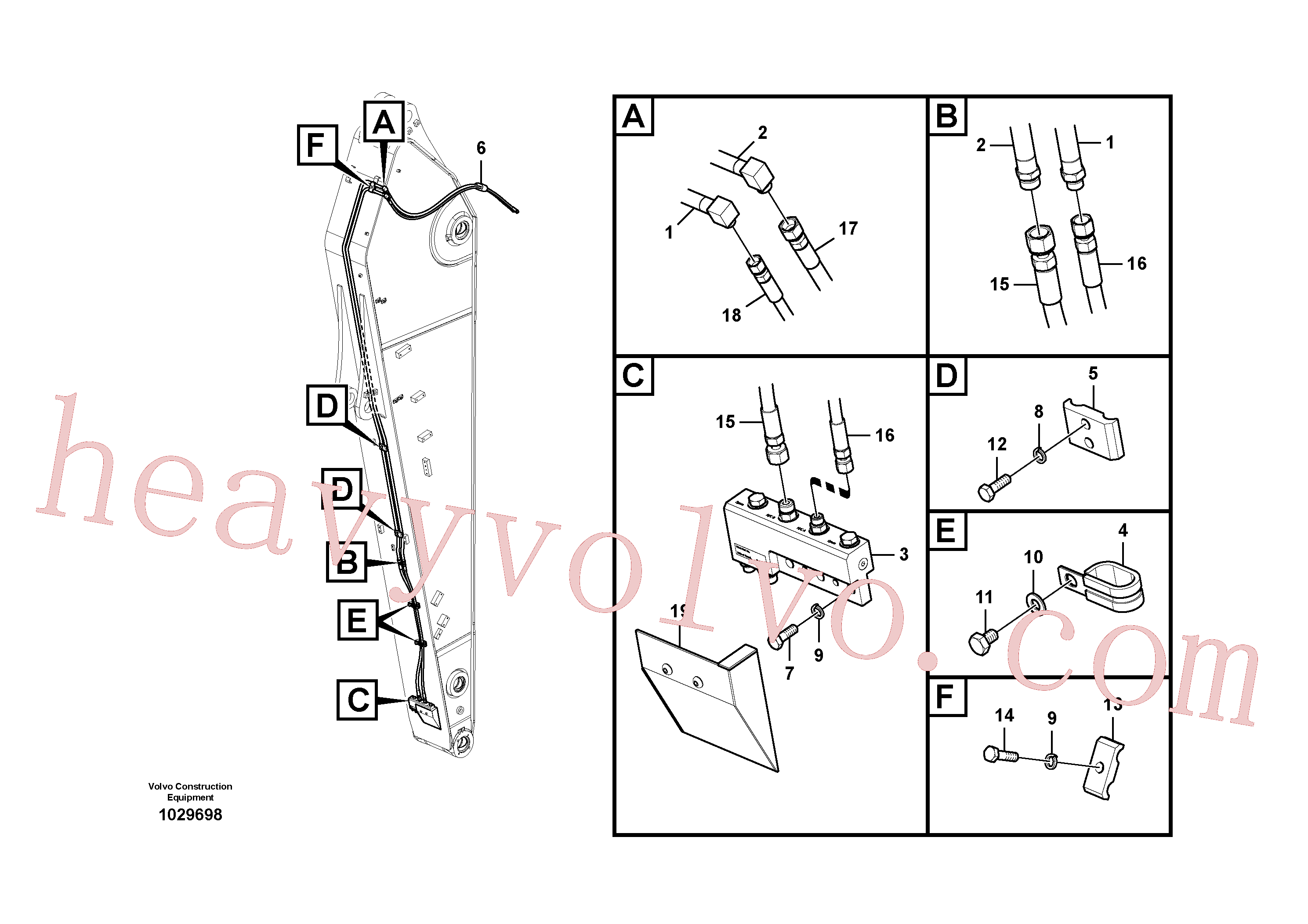 Volvo excavator part SA9459-05620 Shieldmaster/5000 for sale
