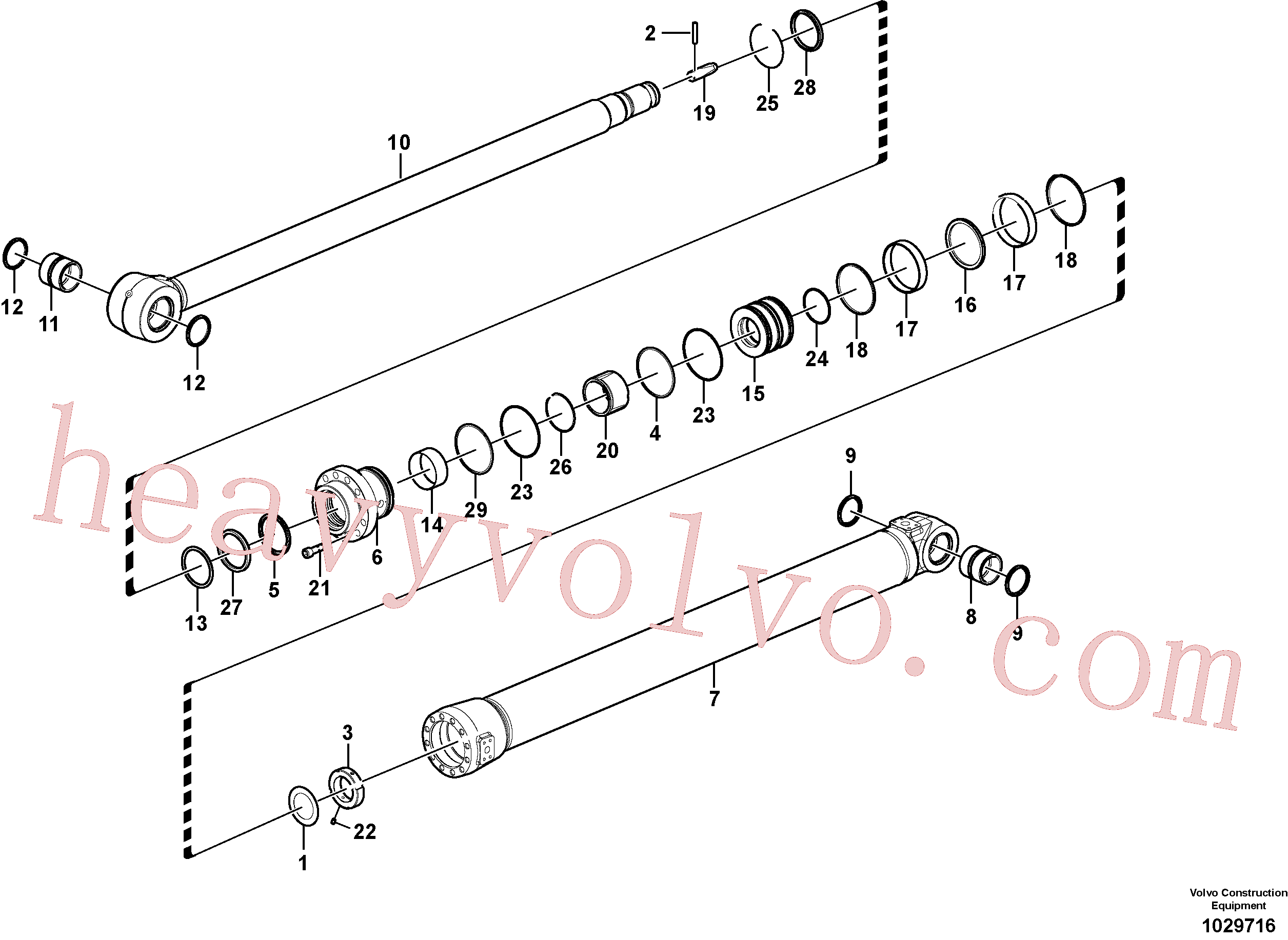 China Made VOE14550438 Rod parts for Volvo Excavator
