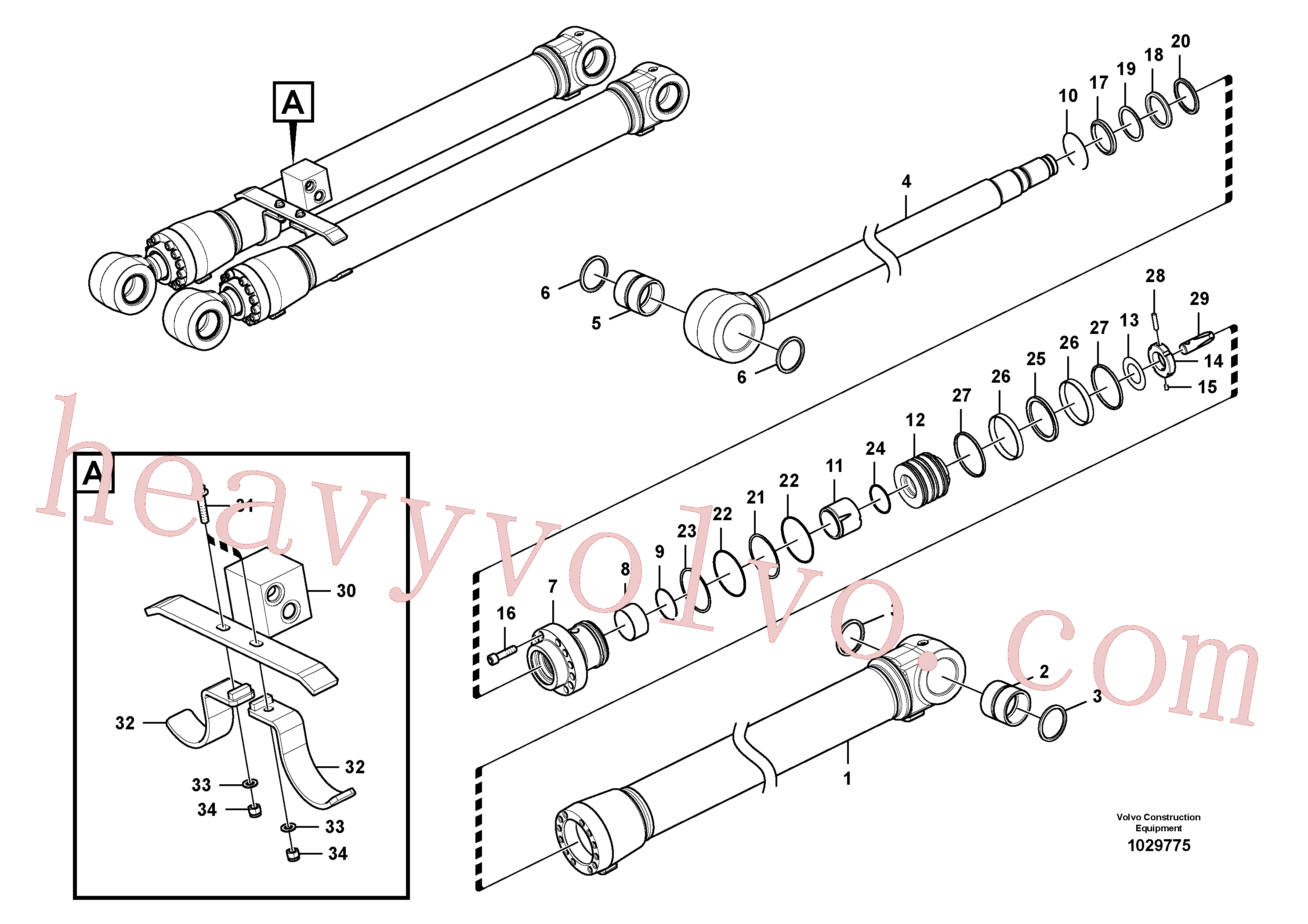 Volvo Assembly SA9566-11150 Back-up ring for sale