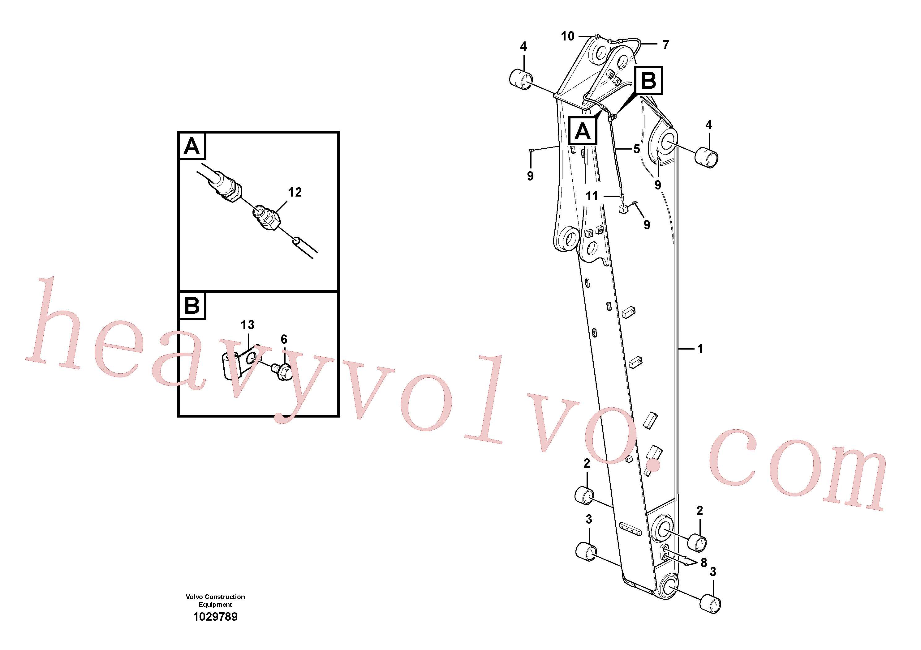 VOE14702667 Dipper Arm for Volvo Excavator Parts