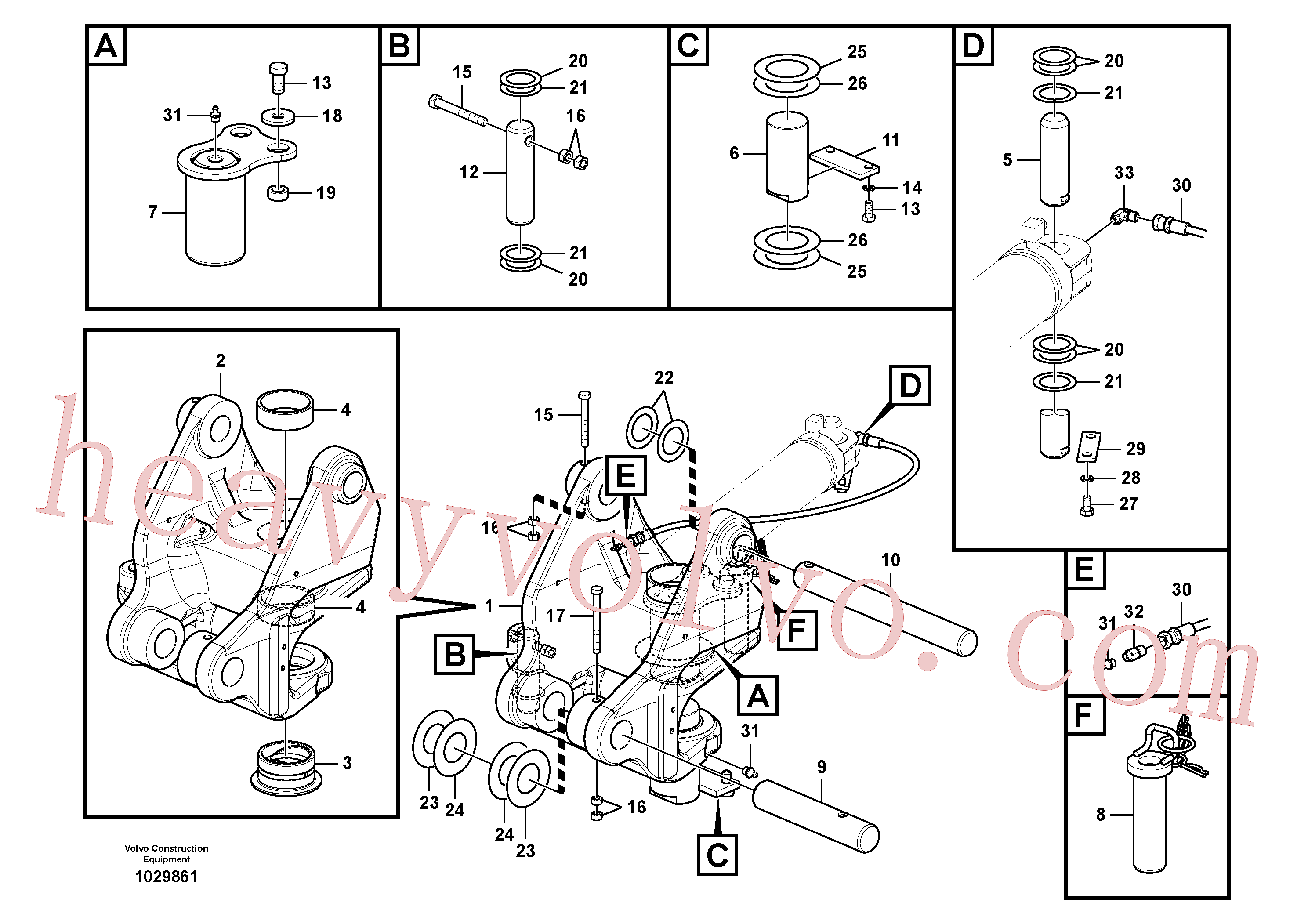 China Made SA1171-30580 Shim parts for Volvo Excavator