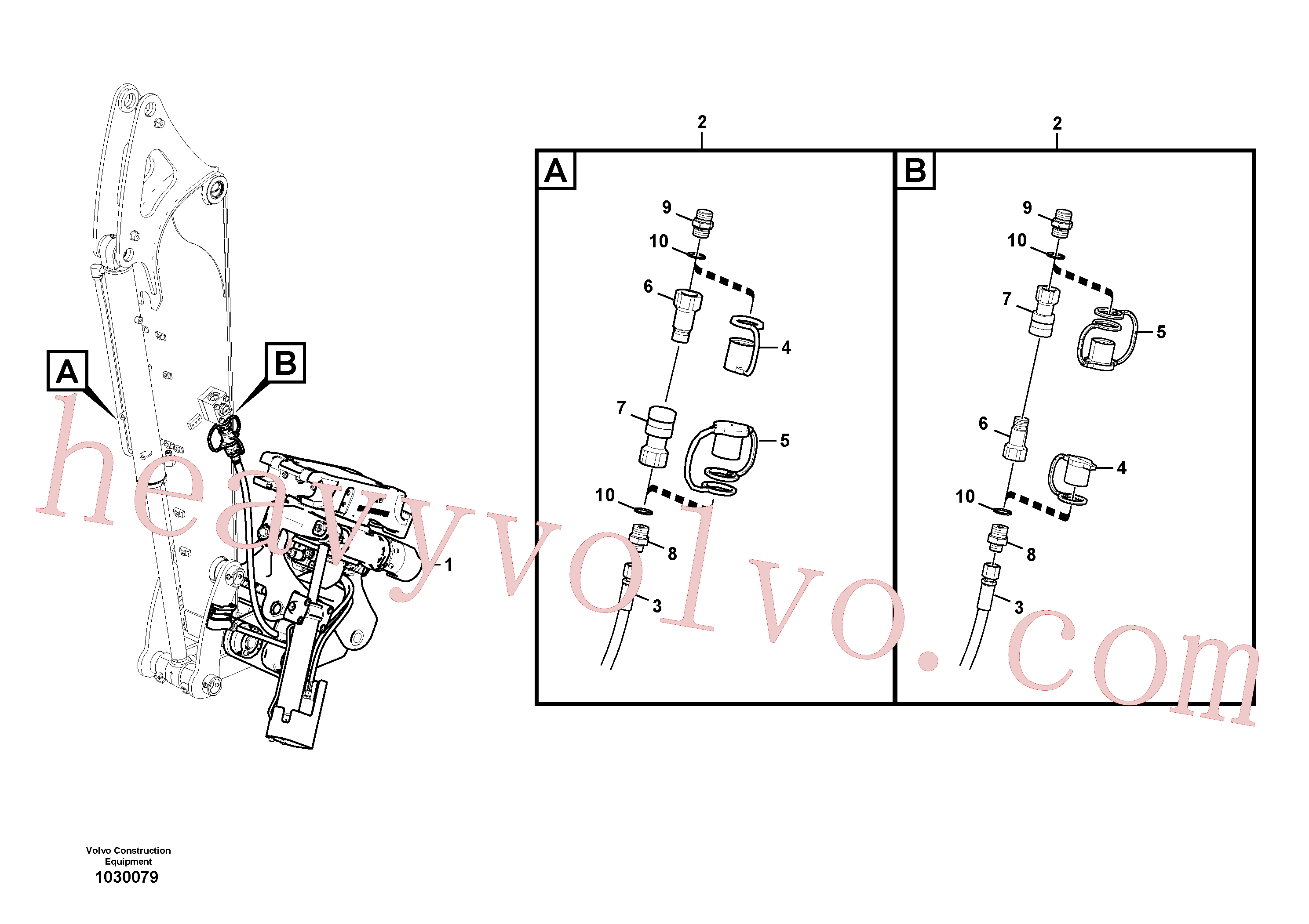 VOE14684470 Hose for Volvo Excavator Parts