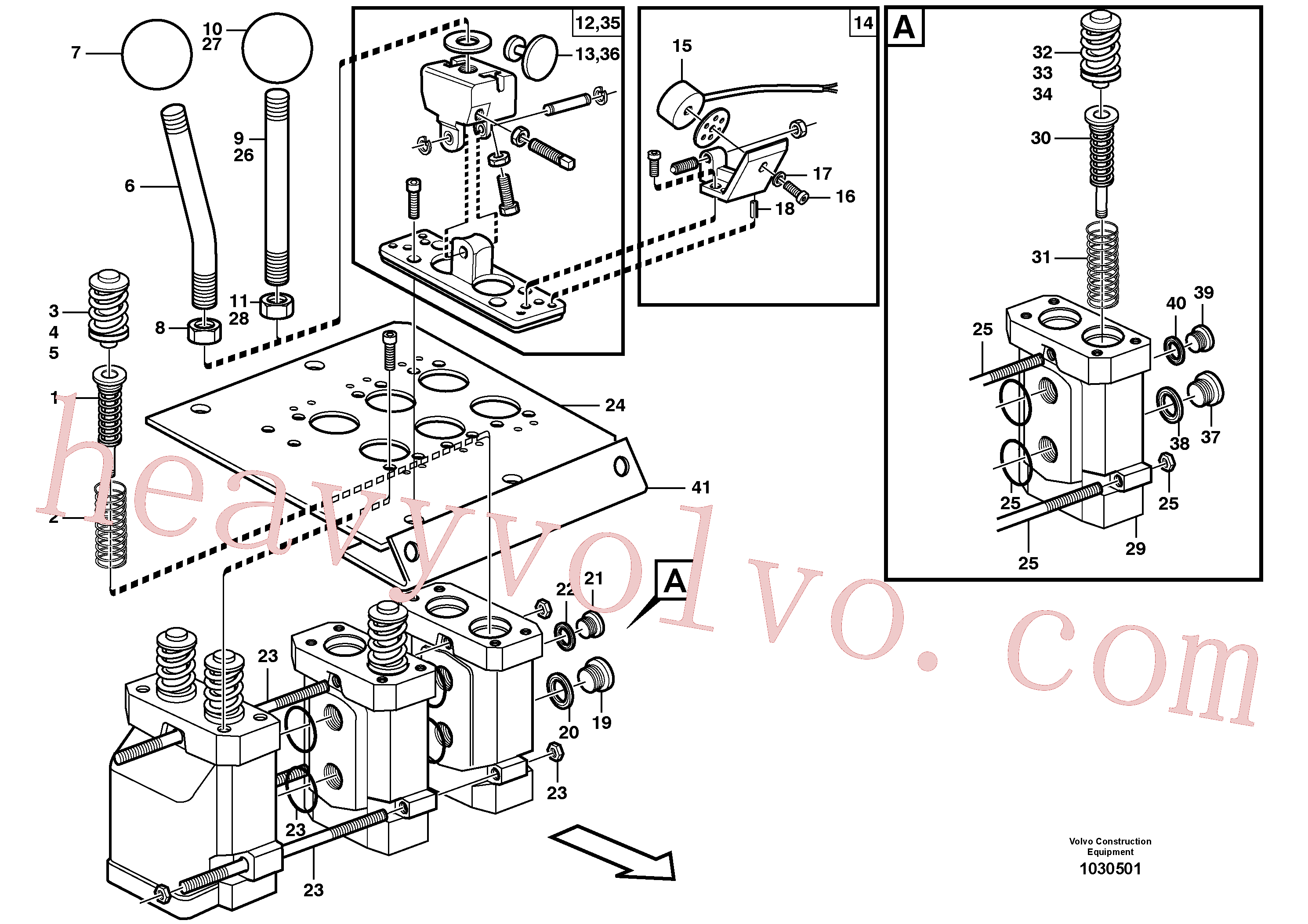 Volvo Assembly VOE971080 Hexagon nut for sale