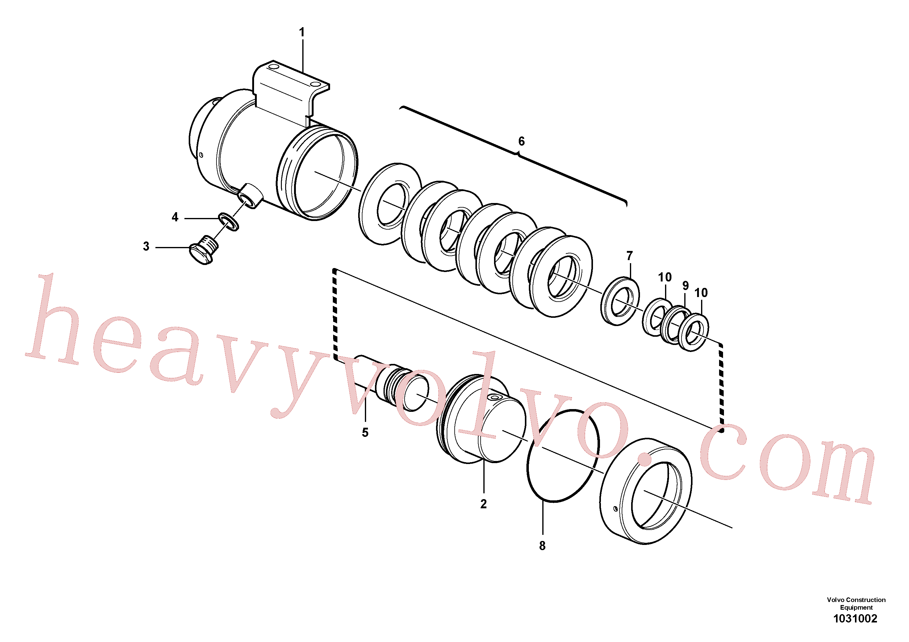 VOE14013069 Sealing washer, Gasket for Volvo Excavator Parts